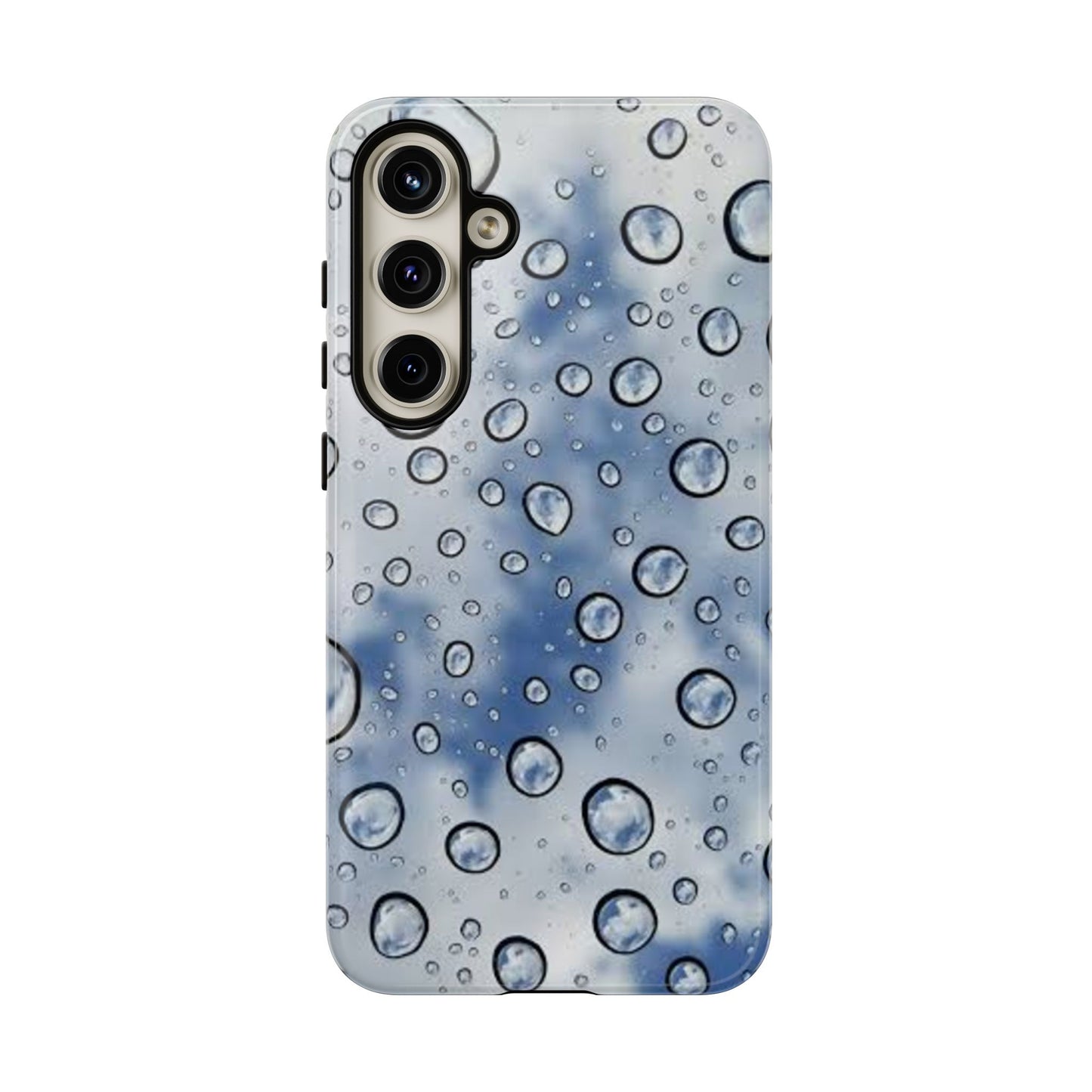 Blue Water Droplet Phone Case, Tough Cases for Protection, Stylish Cellphone Cover, Unique Gifts for Her, Durable and Trendy