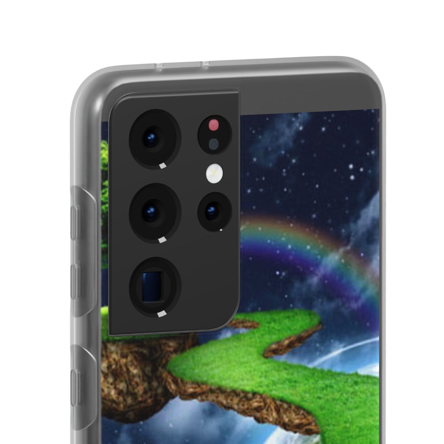 Dreamy Landscape Phone Case, Eco-Friendly Cell Phone Cover, Nature Inspired Gift, Aesthetic Mobile Case, Vibrant Rainbow Design