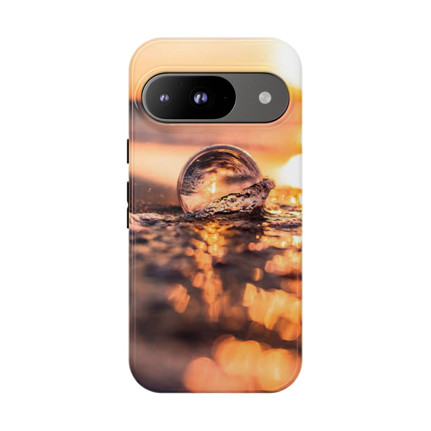 Sunset Bubble Phone Case, Tough Cases, Beach Lover Gift, Summer Vibes, Cell Phone Accessories, Unique Design, Nature Photography