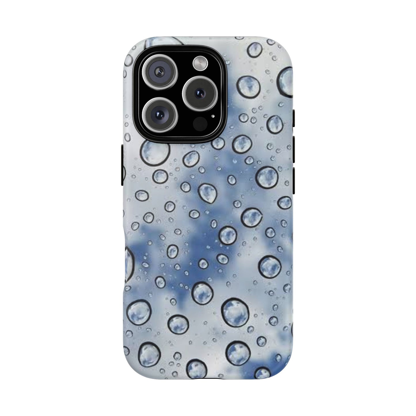 Blue Water Droplet Phone Case, Tough Cases for Protection, Stylish Cellphone Cover, Unique Gifts for Her, Durable and Trendy