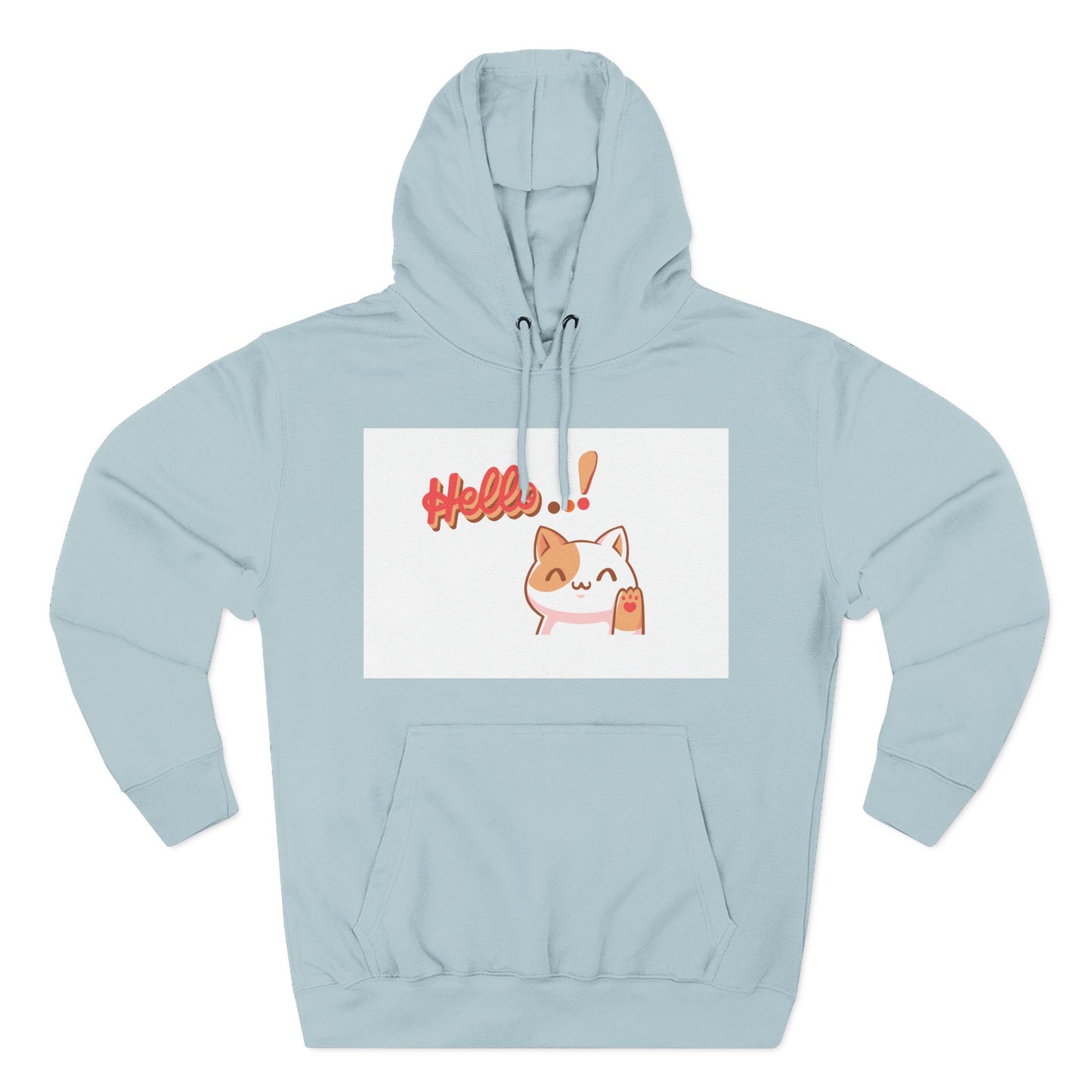 Cute Cat Hoodie with Motivational Design - Perfect Gift for Cat Lovers, Cozy Fleece Hoodie for Any Occasion, Stylish Streetwear