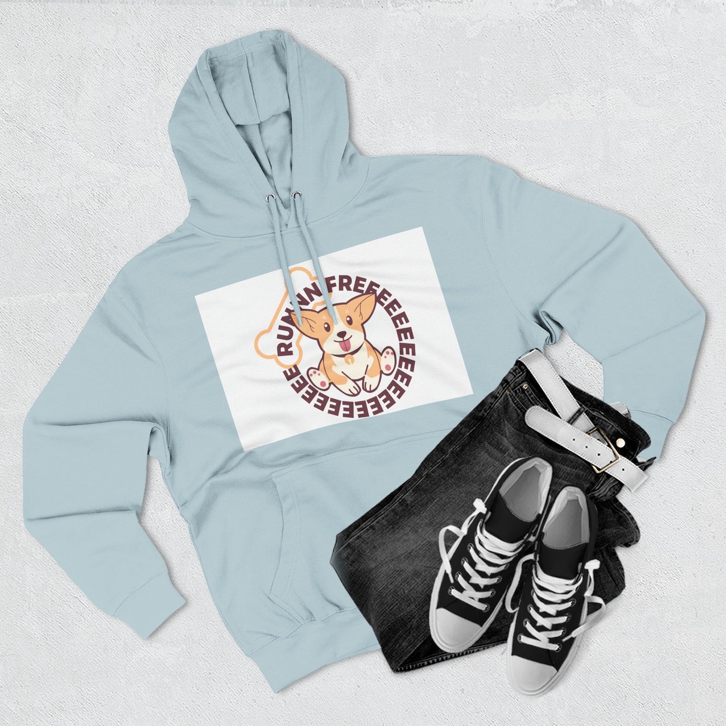 Cute Corgi Hoodie with Fun Text, Cozy Sweatshirt for Dog Lovers, Perfect Gift for Birthdays and Holidays, Fleece Sweatshirt