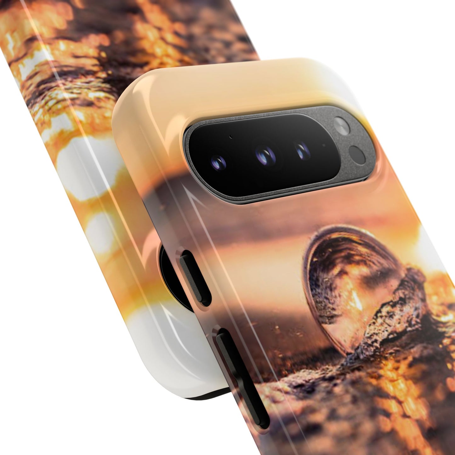 Sunset Bubble Phone Case, Tough Cases, Beach Lover Gift, Summer Vibes, Cell Phone Accessories, Unique Design, Nature Photography