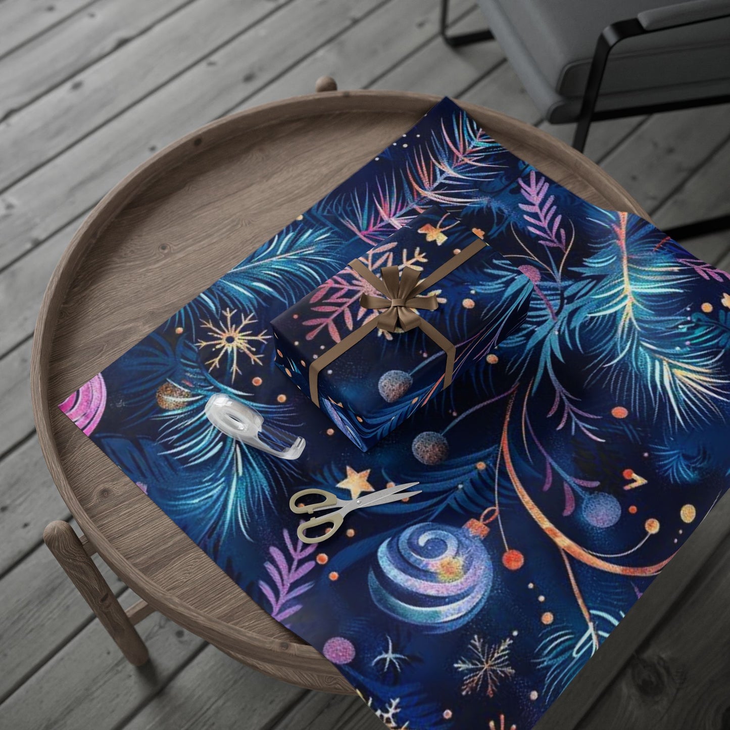 Beautifully Festive Wrapping Paper / Unique Gift Wrap for Holidays, Birthdays, Parties, Christmas, New Year Celebrations
