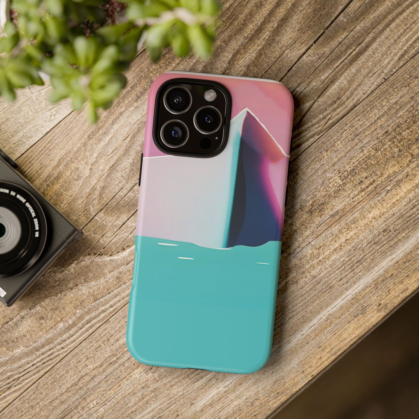 Trendy Phone Case - Abstract Iceberg Design, Phone Cover, Gift for Her, Unique Tech Accessory, Cool Aesthetic