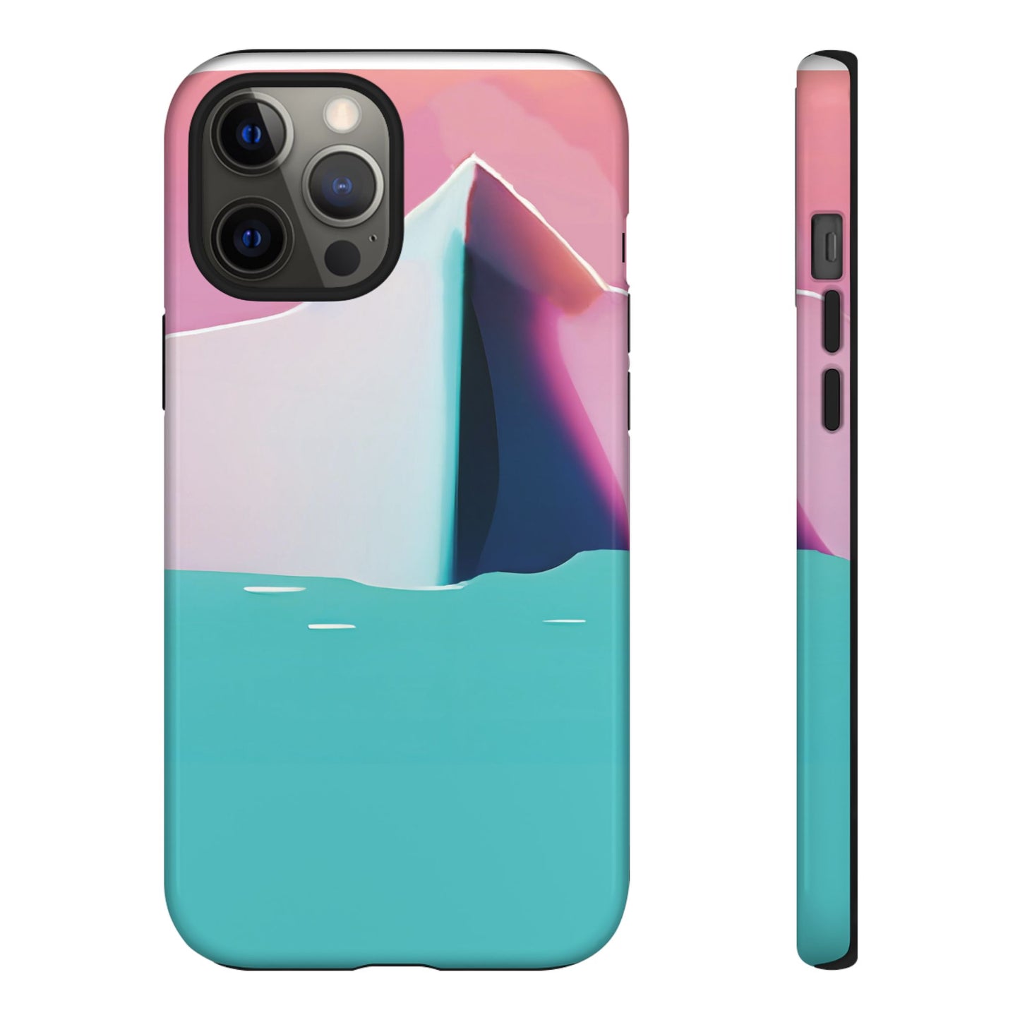 Trendy Phone Case - Abstract Iceberg Design, Phone Cover, Gift for Her, Unique Tech Accessory, Cool Aesthetic