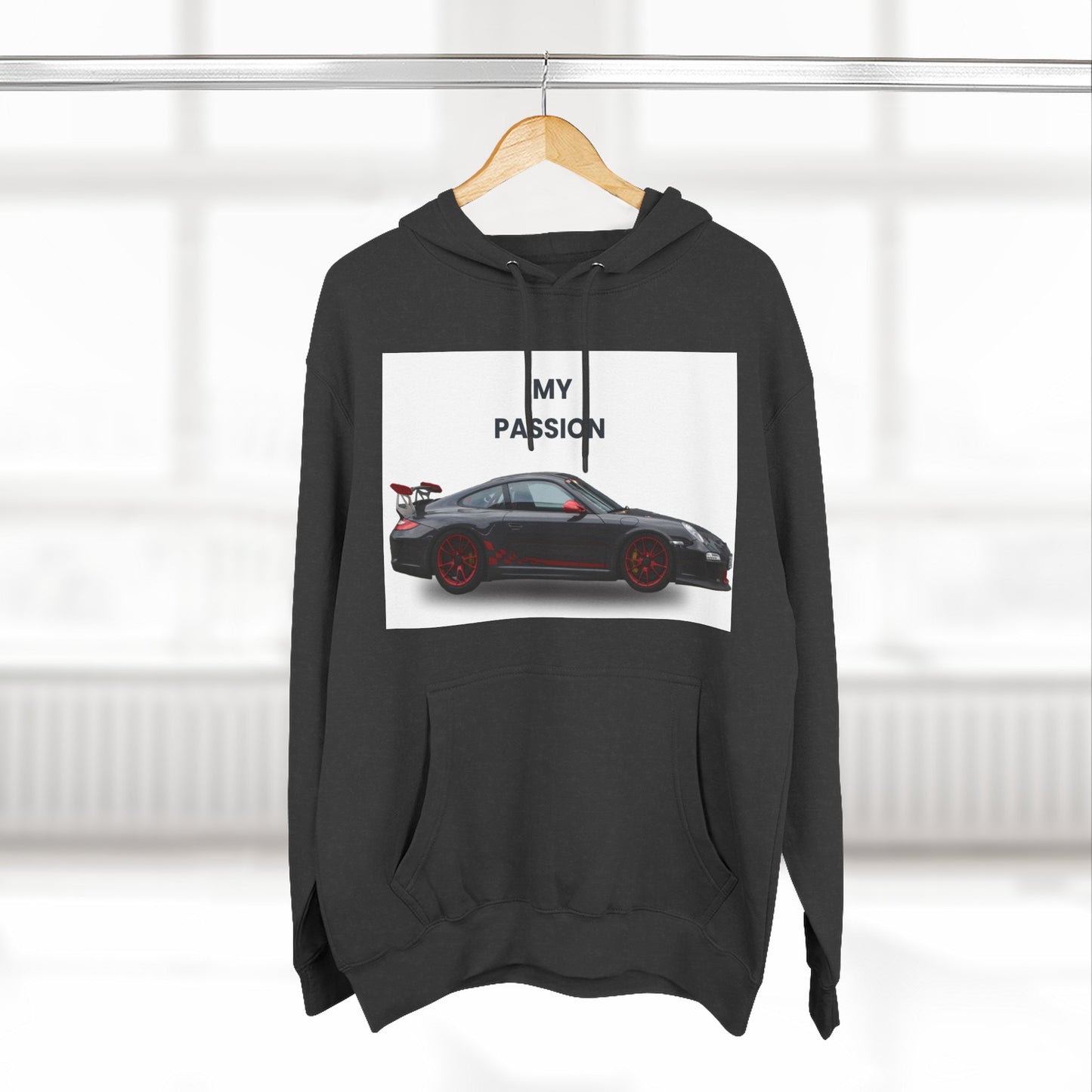 Cool Car Enthusiast Hoodie, Graphic Fleece Sweatshirt, Auto Lover Gift, Motorsport Apparel, Car-Themed Hoodie