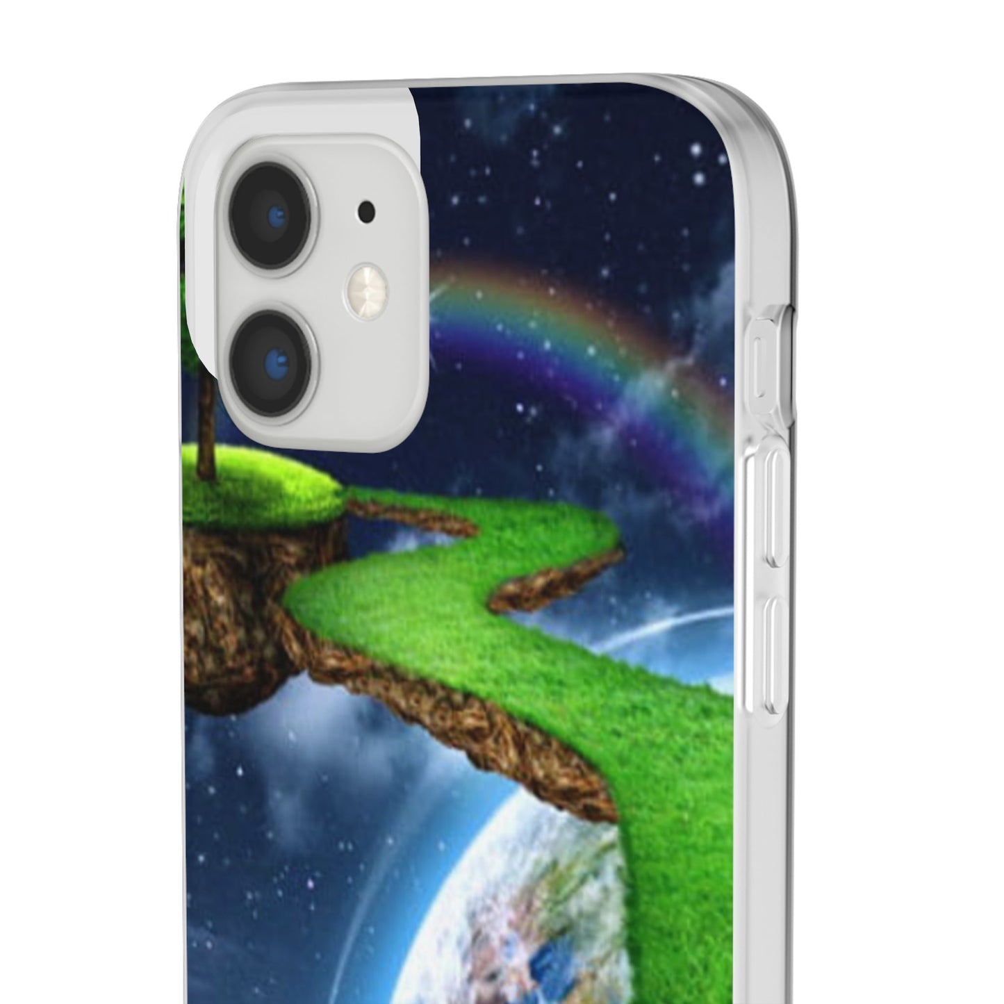 Dreamy Landscape Phone Case, Eco-Friendly Cell Phone Cover, Nature Inspired Gift, Aesthetic Mobile Case, Vibrant Rainbow Design