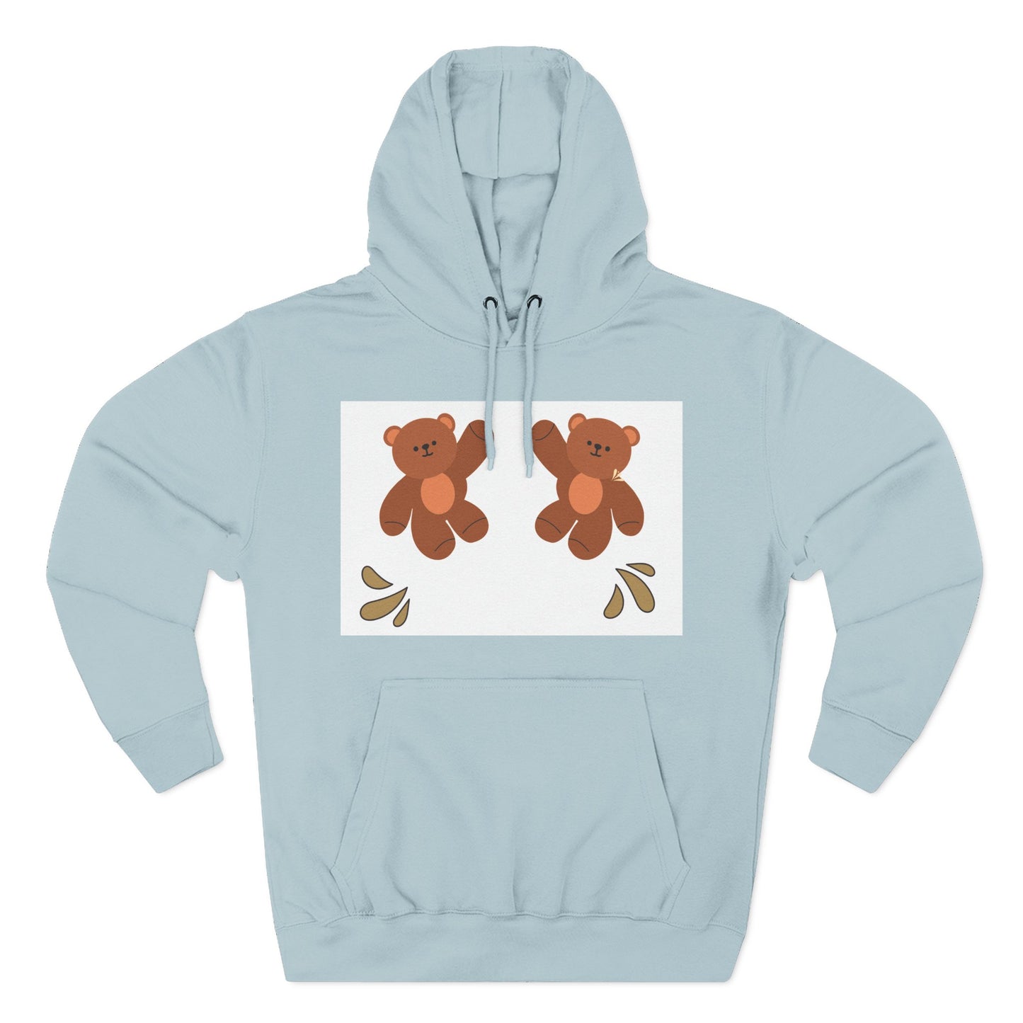 Cute Bear Fleece Hoodie | Cozy Unisex Fashion, Playful Sweatshirt, Perfect Gift, Casual Wear, Everyday Comfort, Holiday Style