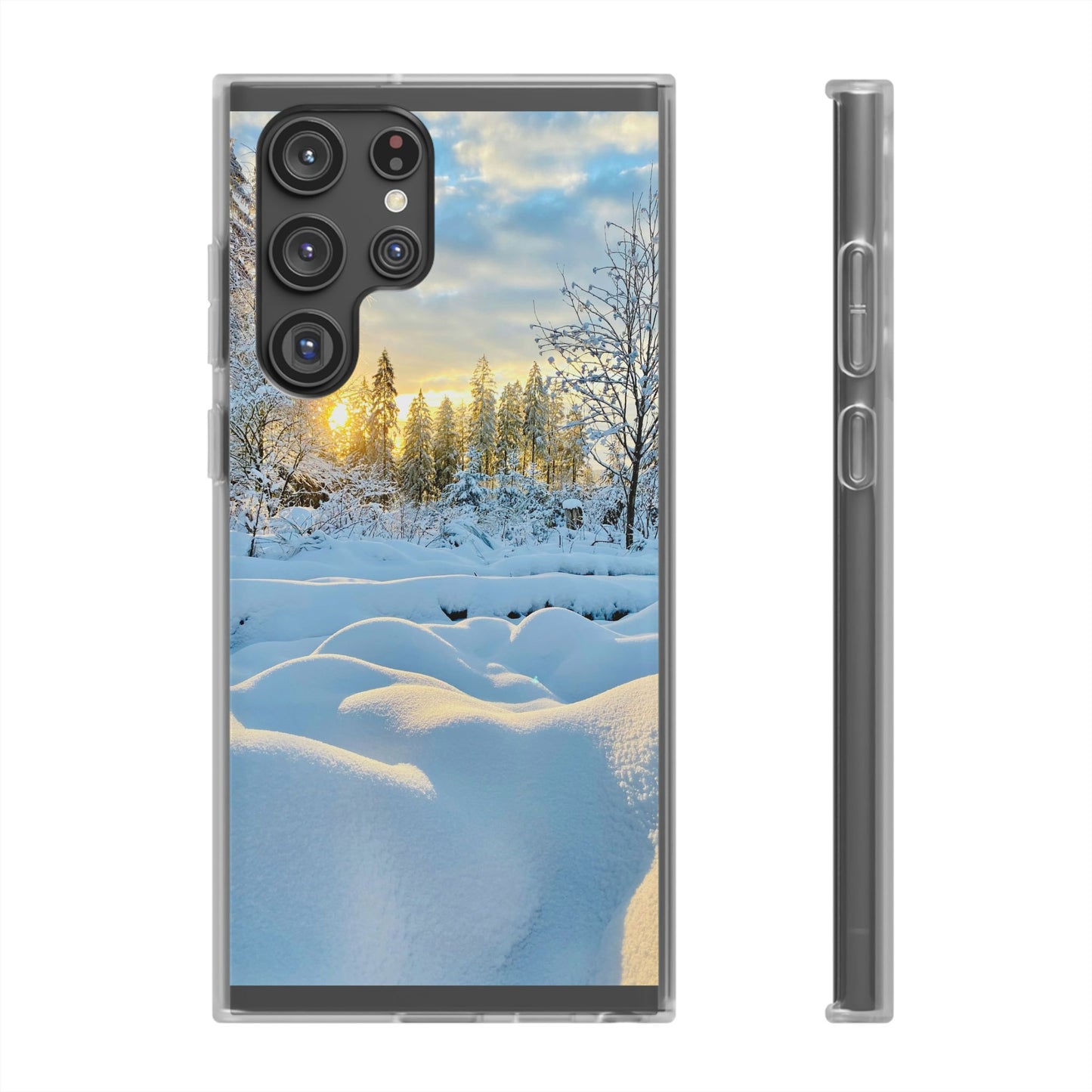 Winter Landscape Flexi Cases, Nature Phone Cover, Scenic Case, Holiday Gift, Seasonal Accessory, Outdoor Lover's Item