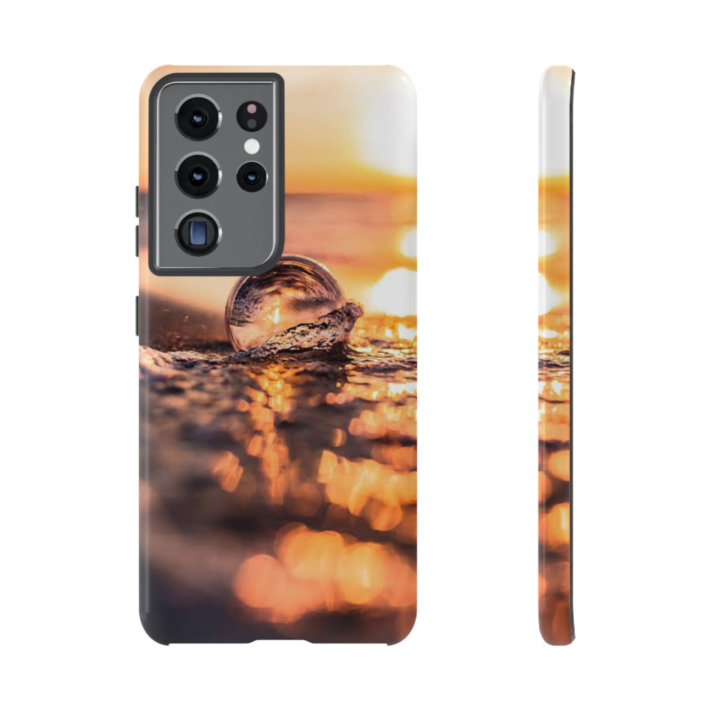 Sunset Bubble Phone Case, Tough Cases, Beach Lover Gift, Summer Vibes, Cell Phone Accessories, Unique Design, Nature Photography