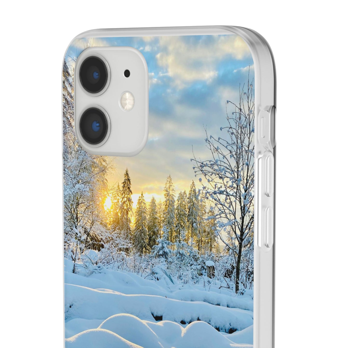 Winter Landscape Flexi Cases, Nature Phone Cover, Scenic Case, Holiday Gift, Seasonal Accessory, Outdoor Lover's Item