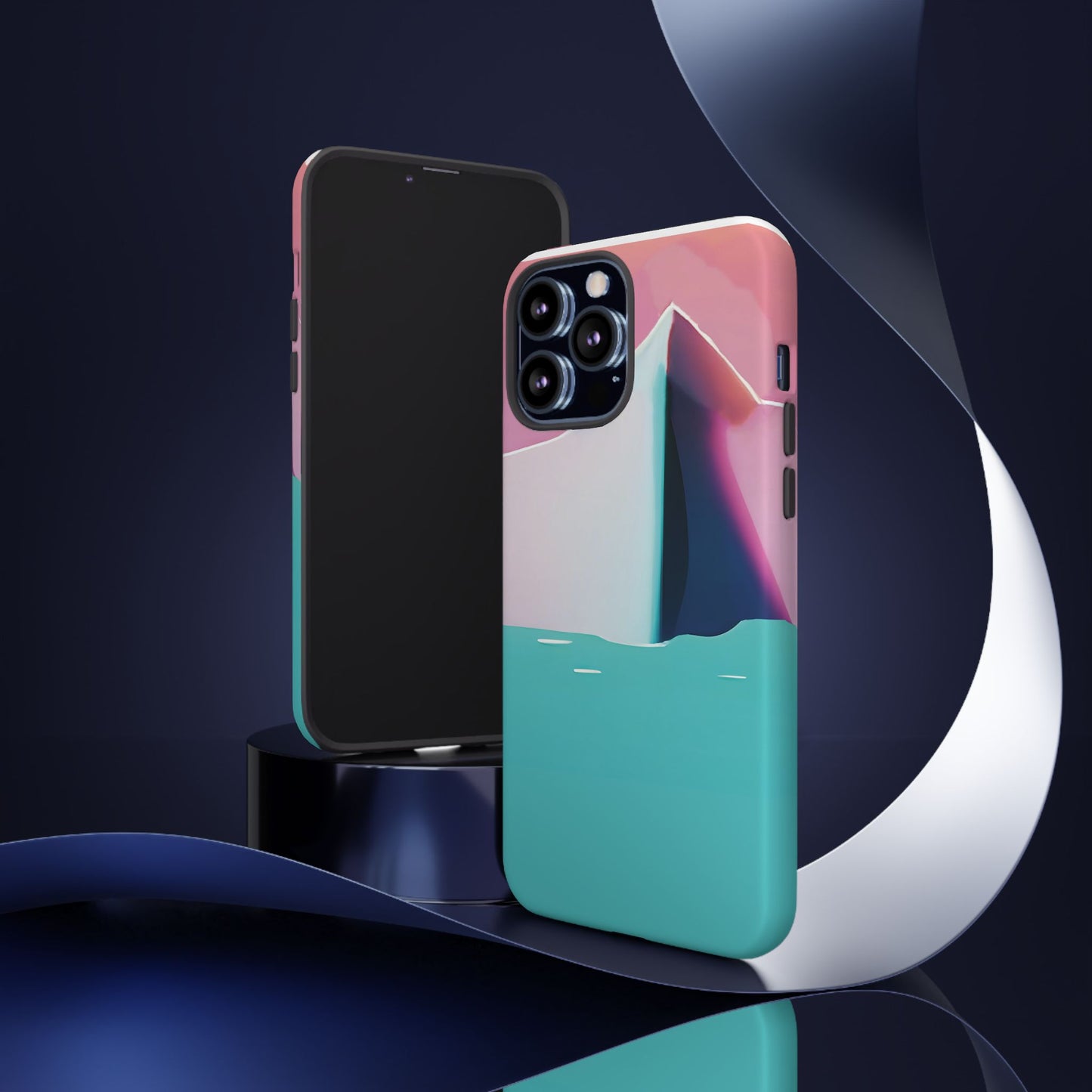 Trendy Phone Case - Abstract Iceberg Design, Phone Cover, Gift for Her, Unique Tech Accessory, Cool Aesthetic