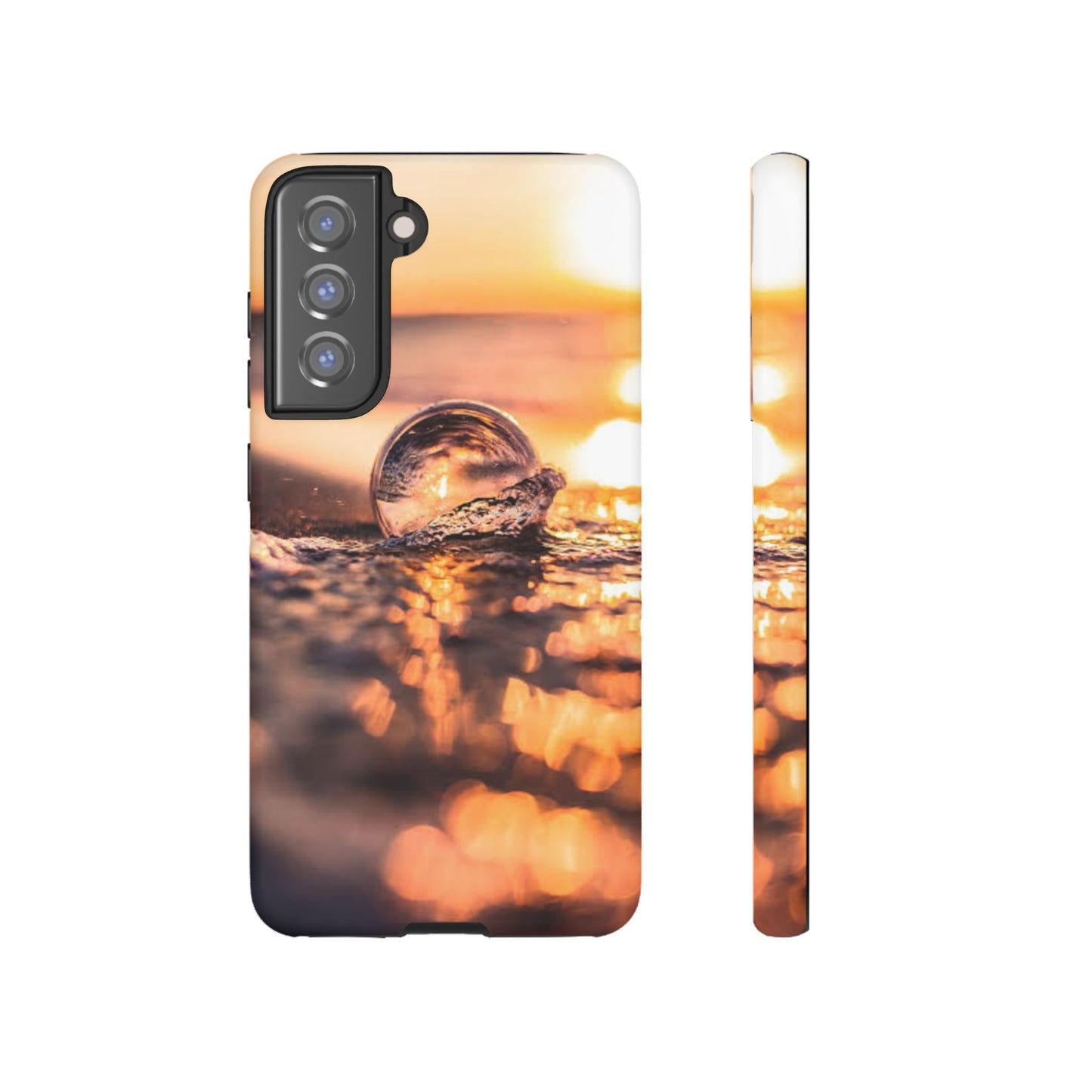 Sunset Bubble Phone Case, Tough Cases, Beach Lover Gift, Summer Vibes, Cell Phone Accessories, Unique Design, Nature Photography