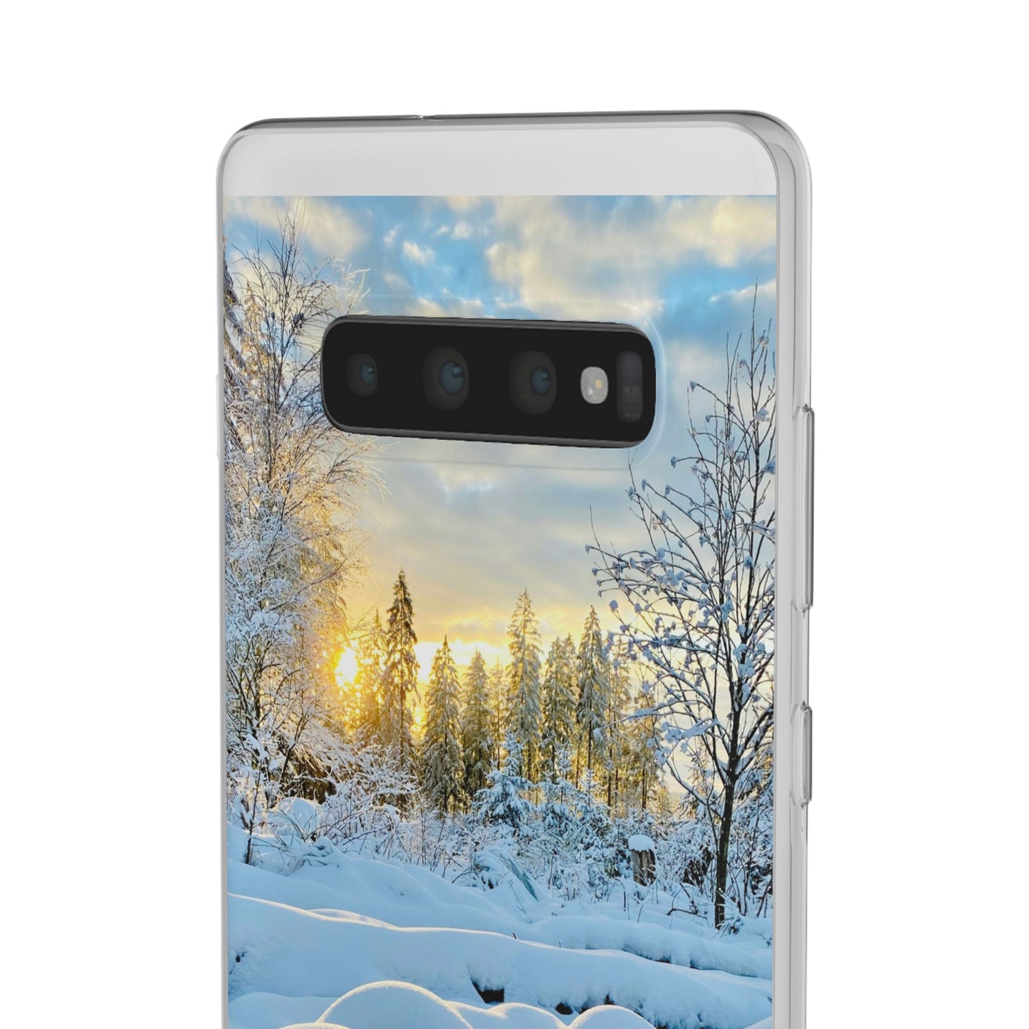 Winter Landscape Flexi Cases, Nature Phone Cover, Scenic Case, Holiday Gift, Seasonal Accessory, Outdoor Lover's Item