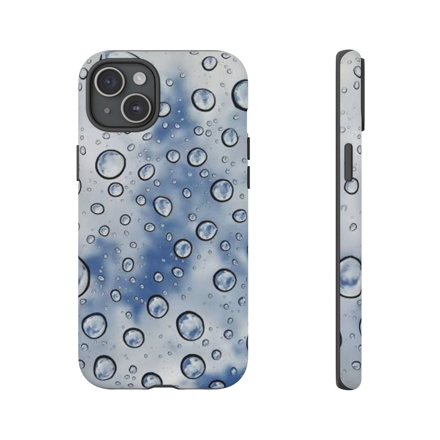 Blue Water Droplet Phone Case, Tough Cases for Protection, Stylish Cellphone Cover, Unique Gifts for Her, Durable and Trendy