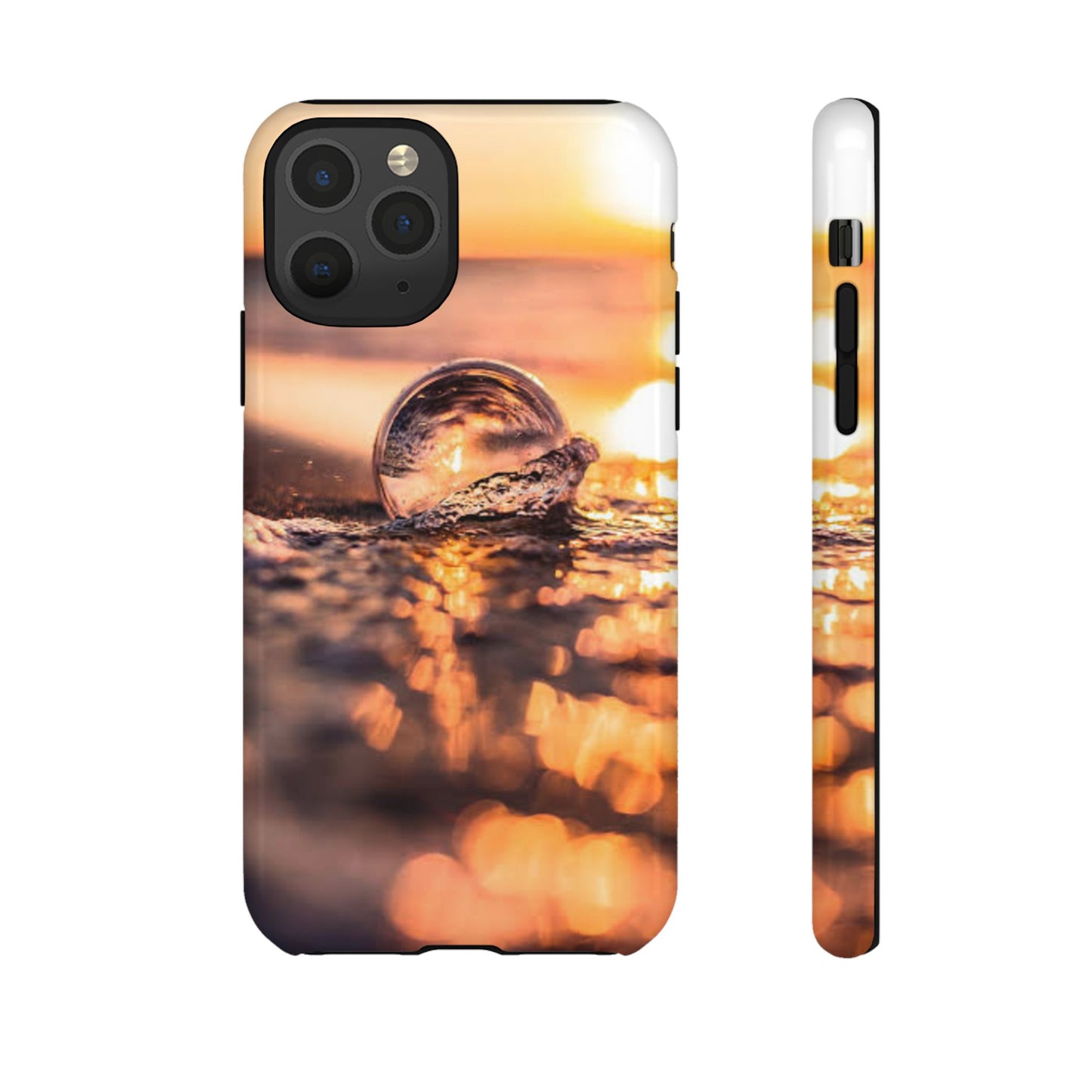 Sunset Bubble Phone Case, Tough Cases, Beach Lover Gift, Summer Vibes, Cell Phone Accessories, Unique Design, Nature Photography