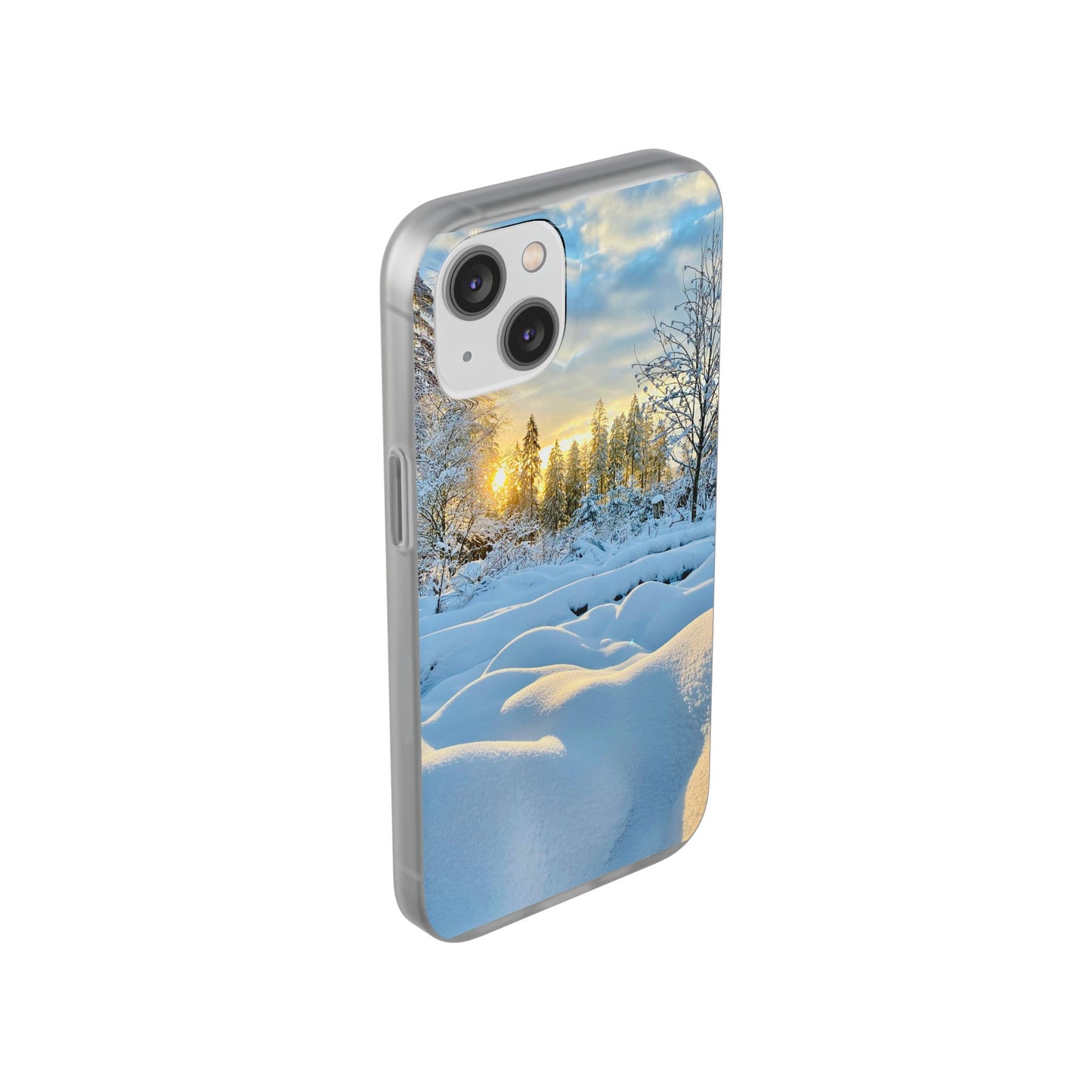 Winter Landscape Flexi Cases, Nature Phone Cover, Scenic Case, Holiday Gift, Seasonal Accessory, Outdoor Lover's Item