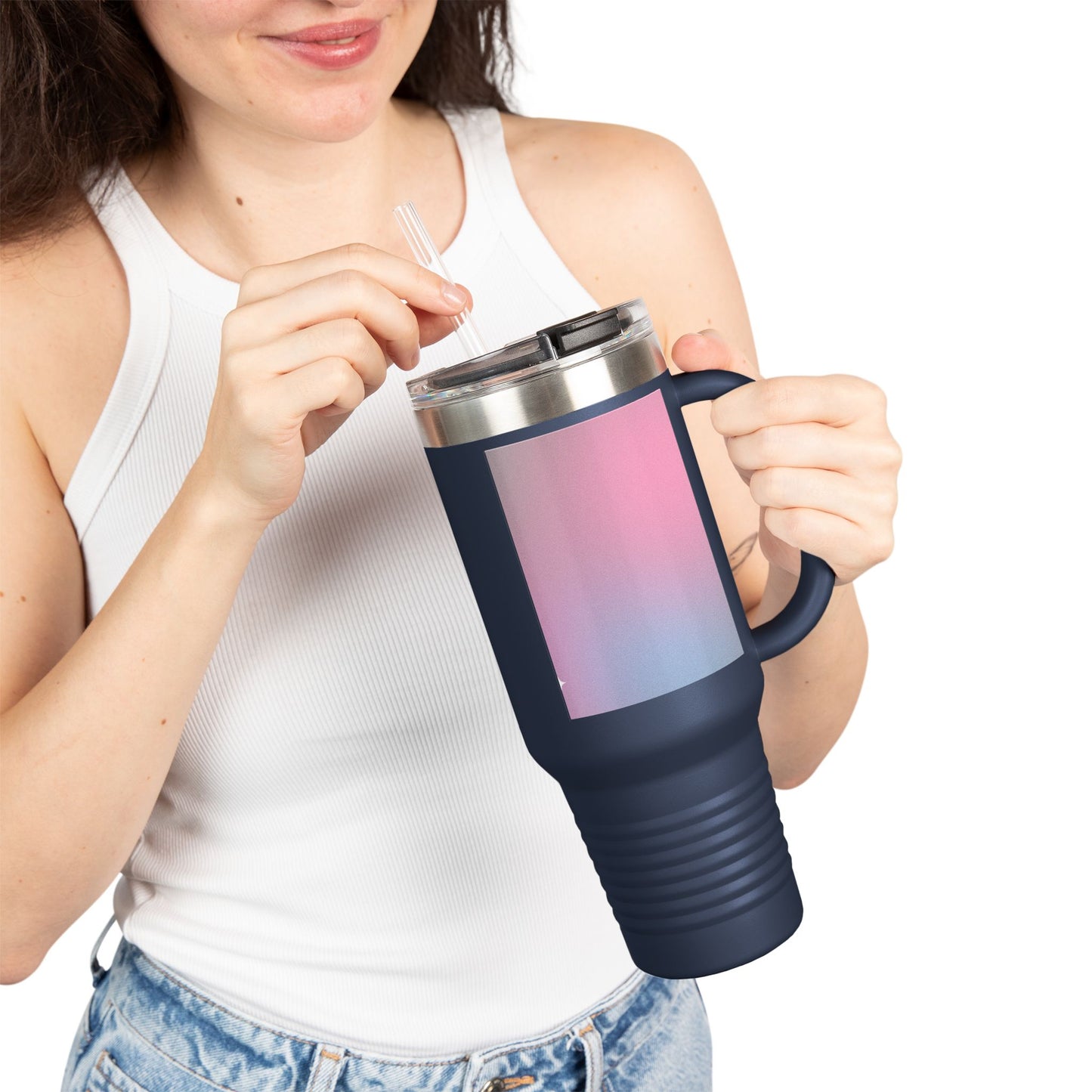 Vibrant Insulated Travel Mug for On-the-Go, 40oz Coffee Tumbler, Unique Color Gradient, Perfect for Road Trips, Gifts for Travelers, [...]