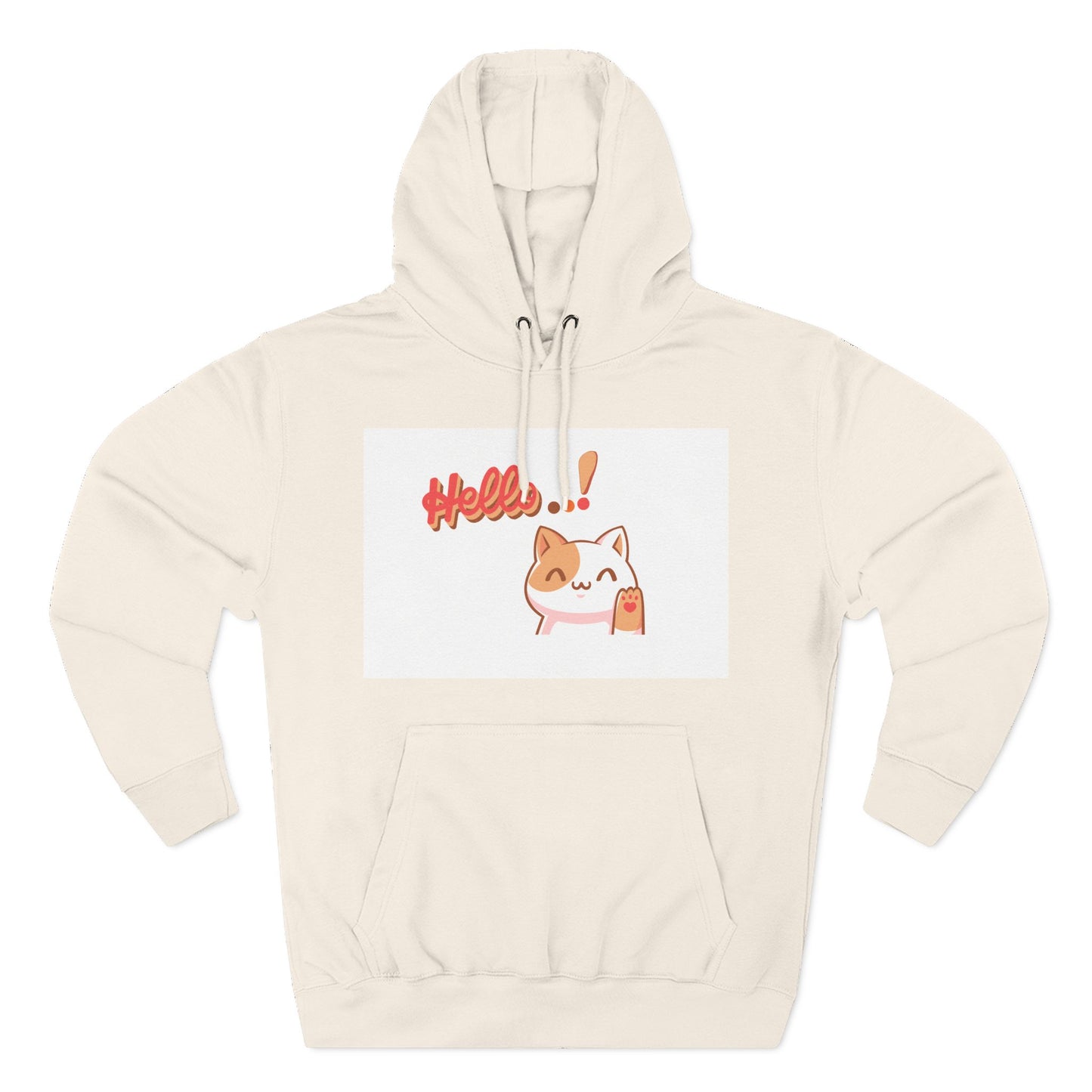 Cute Cat Hoodie with Motivational Design - Perfect Gift for Cat Lovers, Cozy Fleece Hoodie for Any Occasion, Stylish Streetwear
