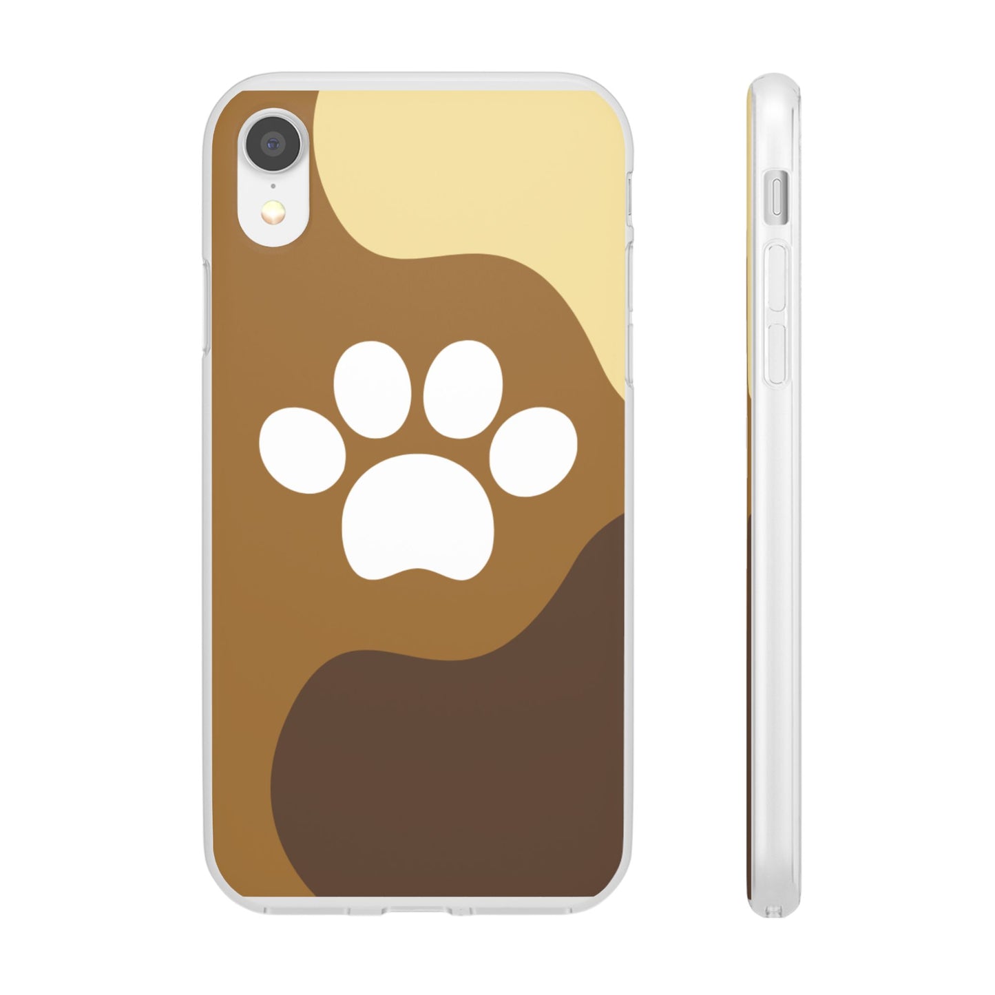 Pet Lover's Flexi Case, Cute Dog Paw Phone Cover, Animal Lover Gift, Dog Mom Accessory, Unique Pet Design Case