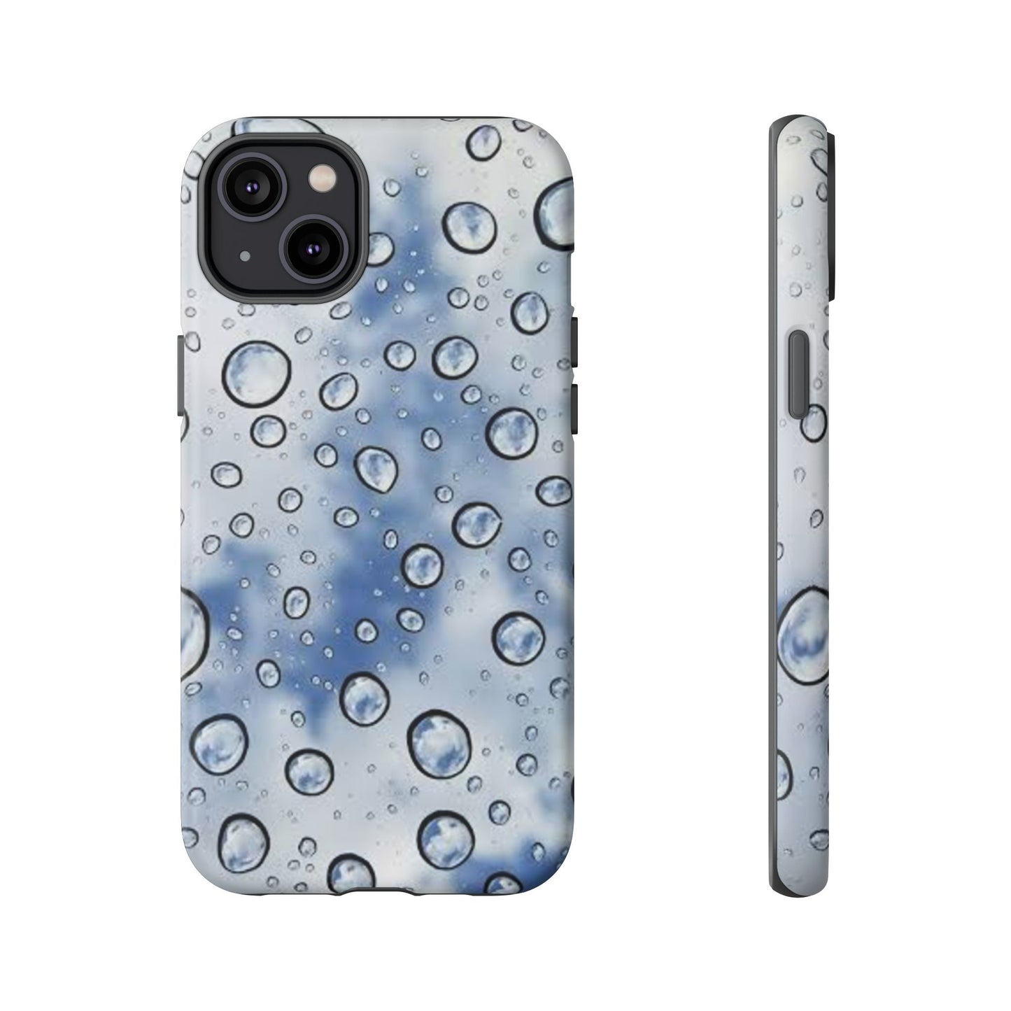 Blue Water Droplet Phone Case, Tough Cases for Protection, Stylish Cellphone Cover, Unique Gifts for Her, Durable and Trendy