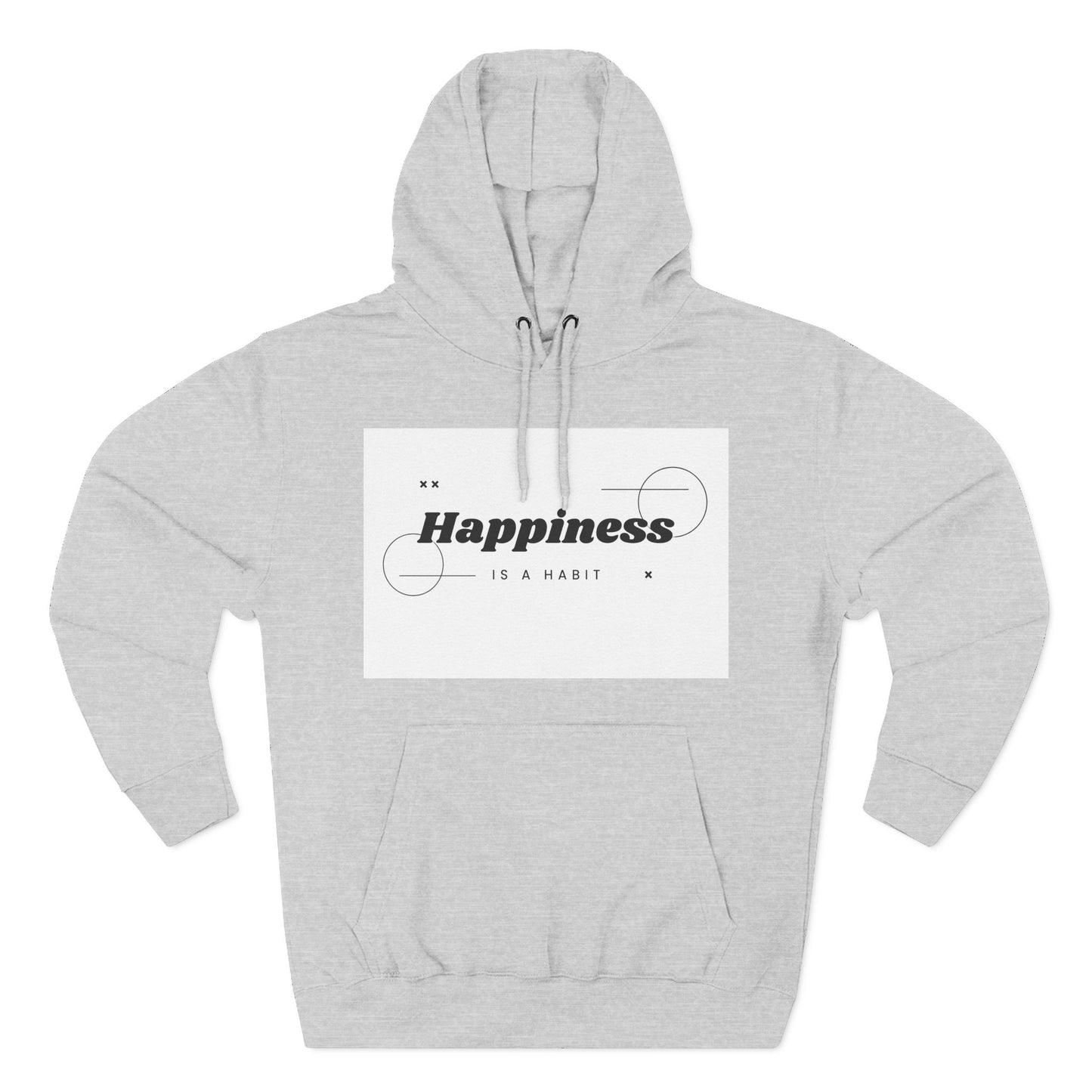 Happiness Is A Habit Hoodie, Cozy Sweatshirt, Motivational Apparel, Ideal Gift for Her, Everyday Comfort Wear