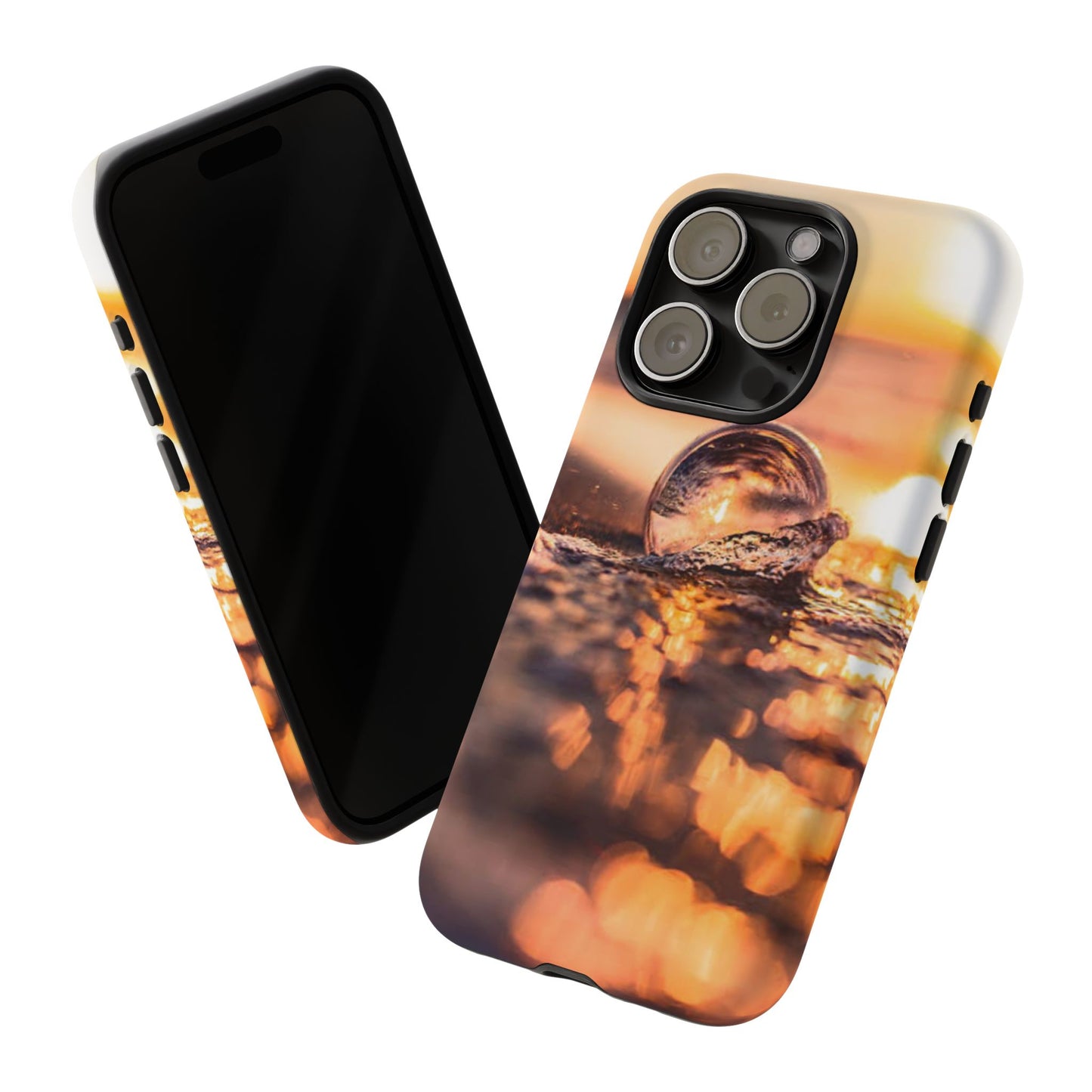 Sunset Bubble Phone Case, Tough Cases, Beach Lover Gift, Summer Vibes, Cell Phone Accessories, Unique Design, Nature Photography
