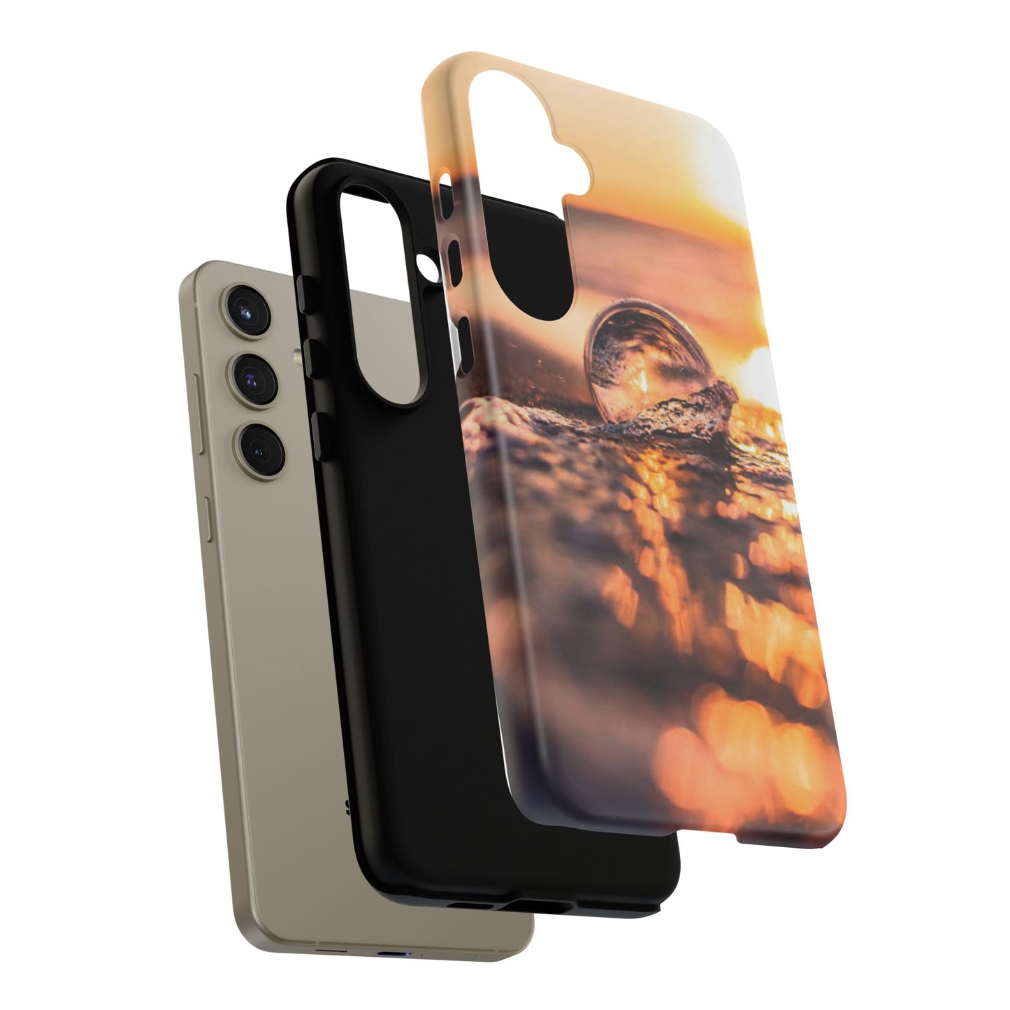 Sunset Bubble Phone Case, Tough Cases, Beach Lover Gift, Summer Vibes, Cell Phone Accessories, Unique Design, Nature Photography