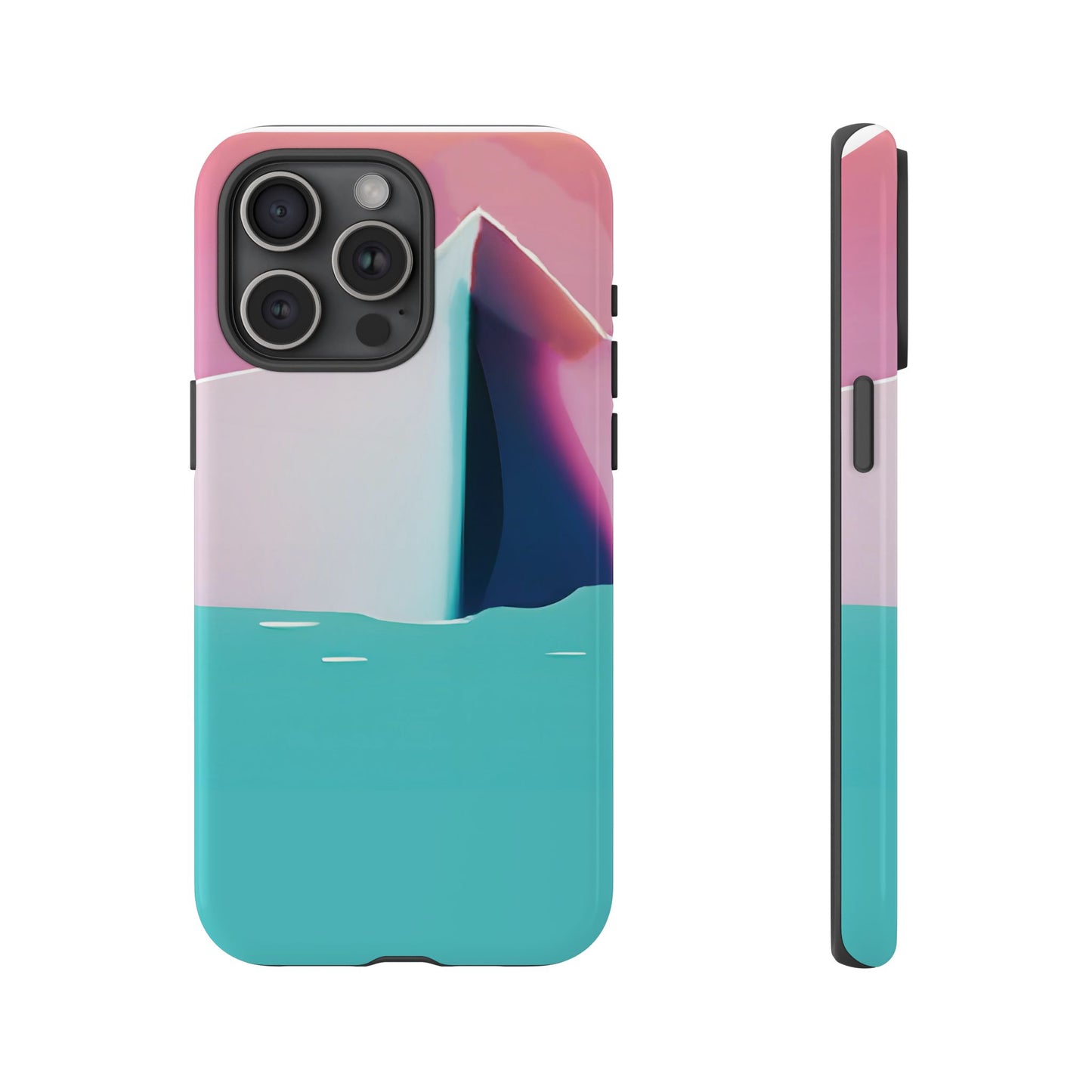 Trendy Phone Case - Abstract Iceberg Design, Phone Cover, Gift for Her, Unique Tech Accessory, Cool Aesthetic
