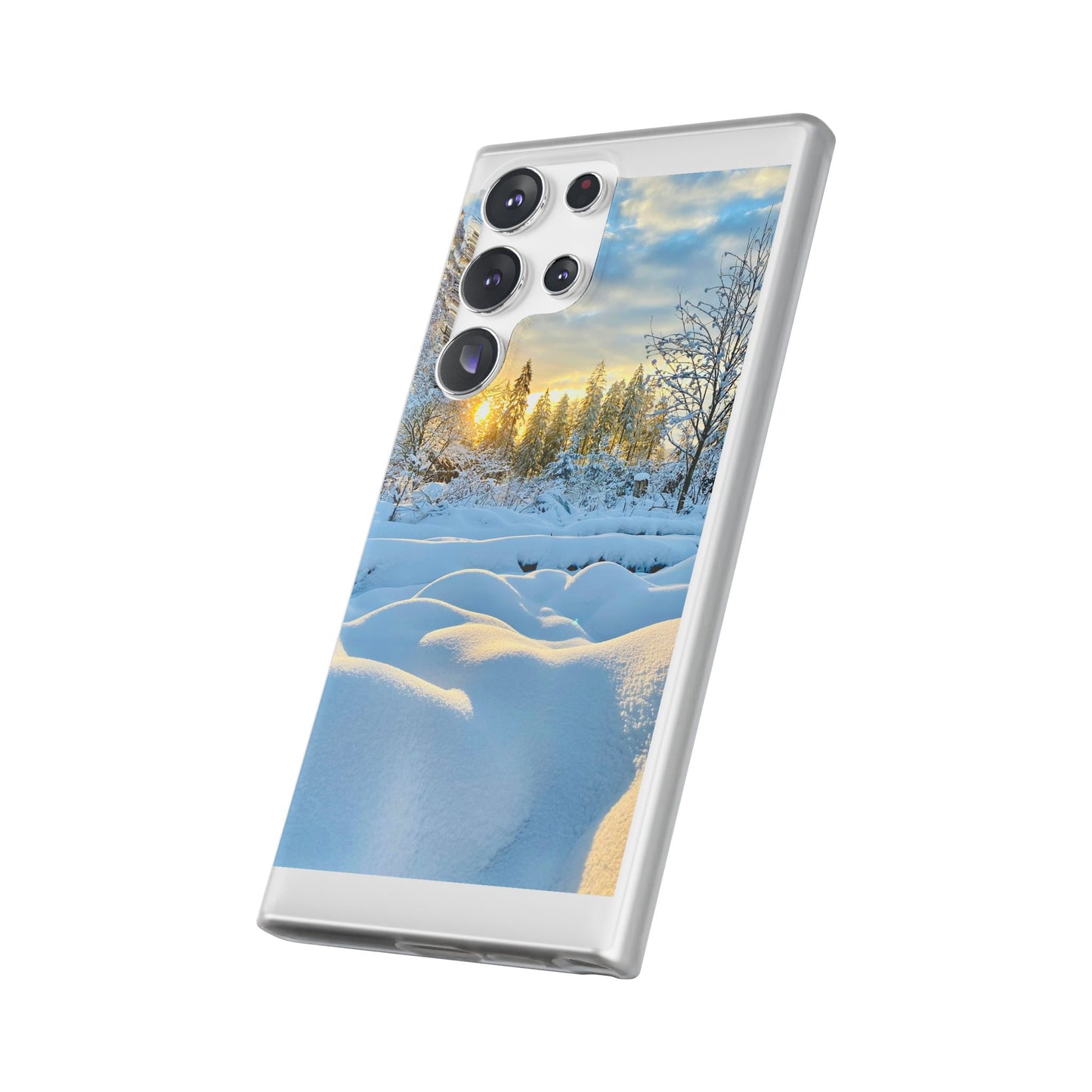 Winter Landscape Flexi Cases, Nature Phone Cover, Scenic Case, Holiday Gift, Seasonal Accessory, Outdoor Lover's Item