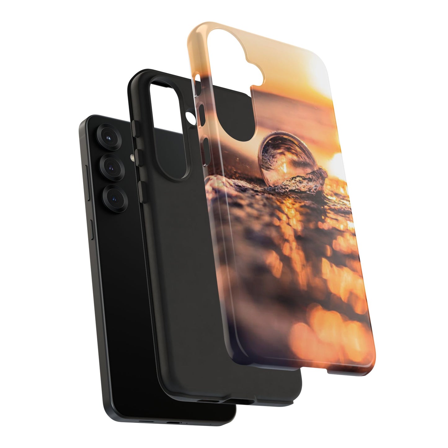 Sunset Bubble Phone Case, Tough Cases, Beach Lover Gift, Summer Vibes, Cell Phone Accessories, Unique Design, Nature Photography
