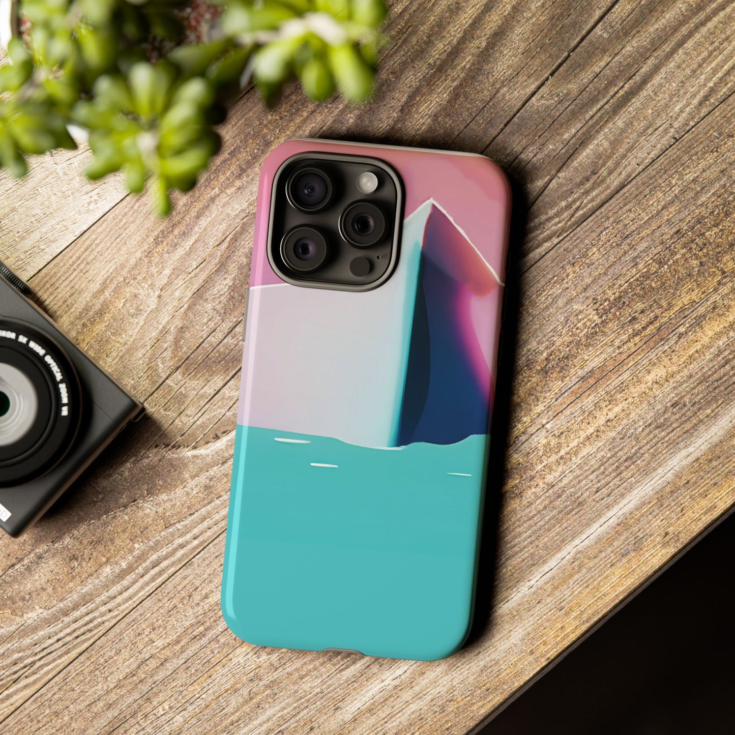Trendy Phone Case - Abstract Iceberg Design, Phone Cover, Gift for Her, Unique Tech Accessory, Cool Aesthetic