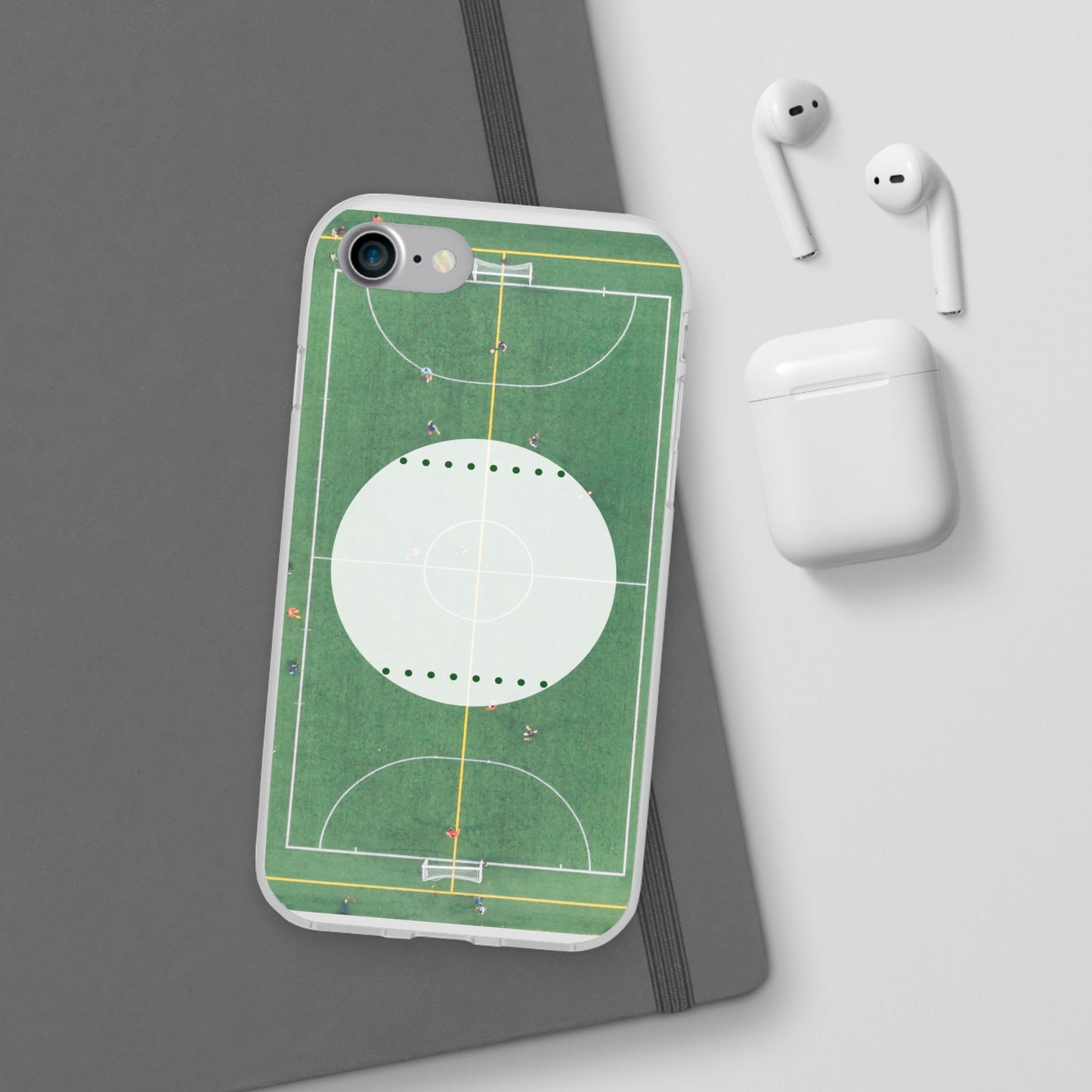 Soccer Field Phone Cases, Sporty Flexi Cases for Sports Lovers, Gift for Athletes, Unique Phone Cover, Perfect for Game Day