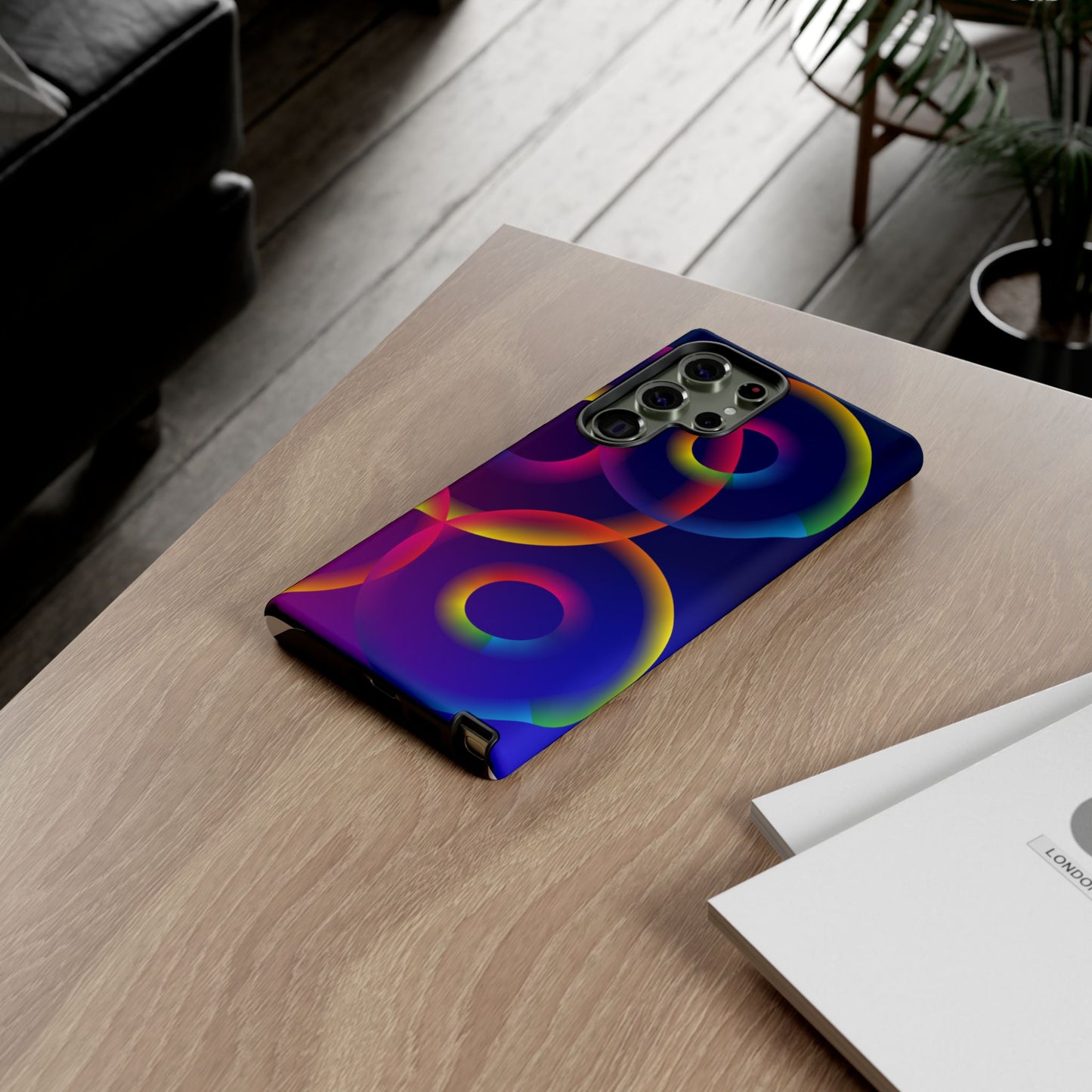 Colorful Phone Case with Abstract Designs, Tough Cases for Your Phone, Unique Phone Accessories, Gift for Tech Lovers, Vibrant Cell [...]