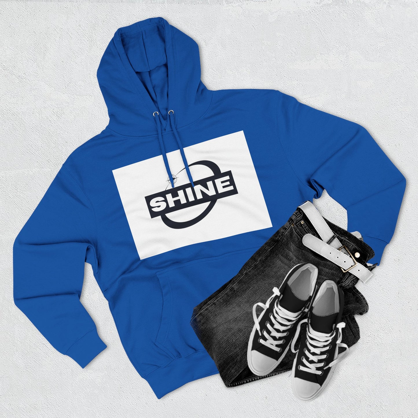 Shine & Aspire Fleece Hoodie - Cozy Sweatshirt for Inspiration, Perfect for Gifts, Winter Wear, Motivational Apparel, Casual Style