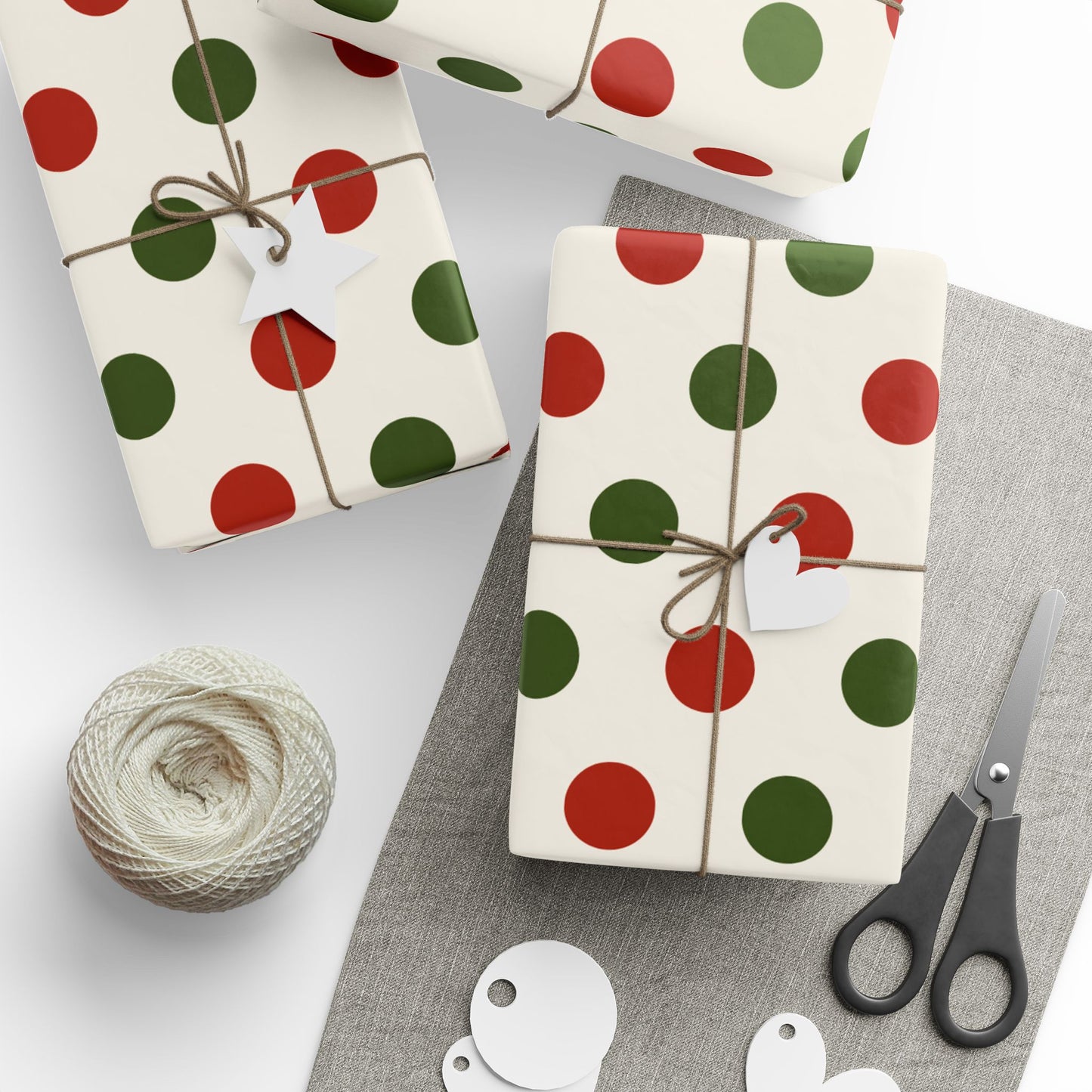 Festive Wrapping Paper Roll, Holiday Gift Wrap, Christmas Wrapping Paper, Colorful Polka Dot Gift Wrap, Eco-Friendly Wrapping Paper