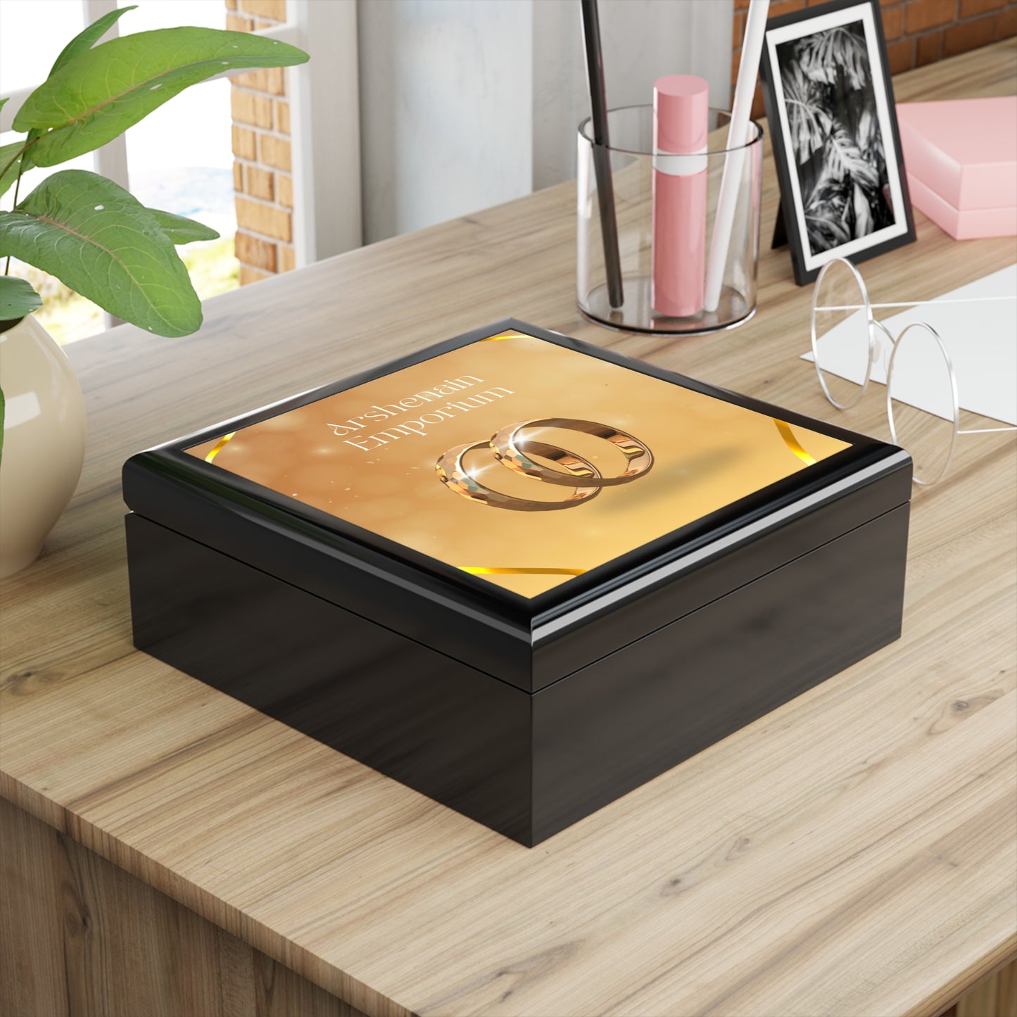 Elegant Jewelry Box for Rings, Wedding Gift, Keepsake Storage, Personalized Jewelry Organizer, Bridal Shower Decoration