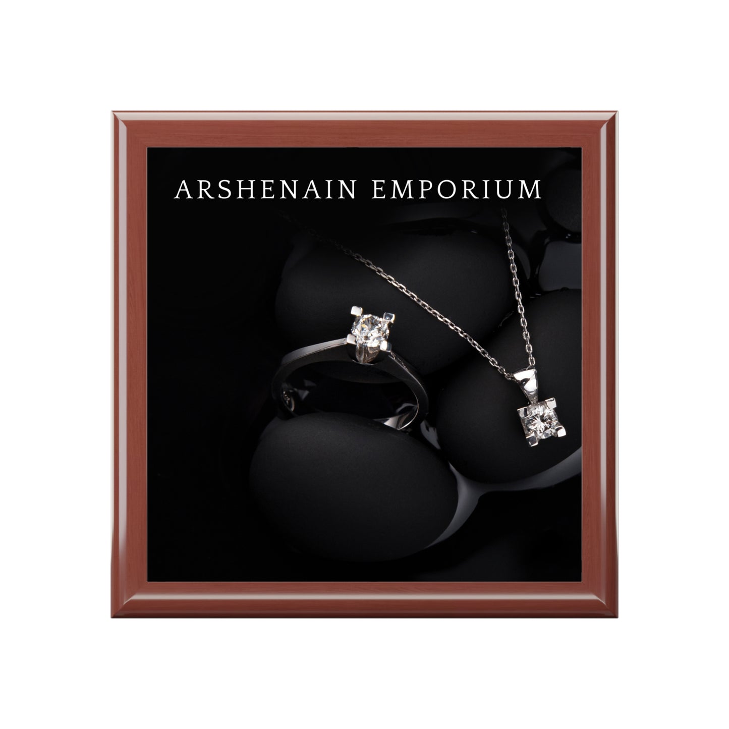 Elegant Black Jewelry Box for Rings, Necklaces, Keepsakes, Gift for Her, Bridal Jewelry Storage, Unique Home Decor