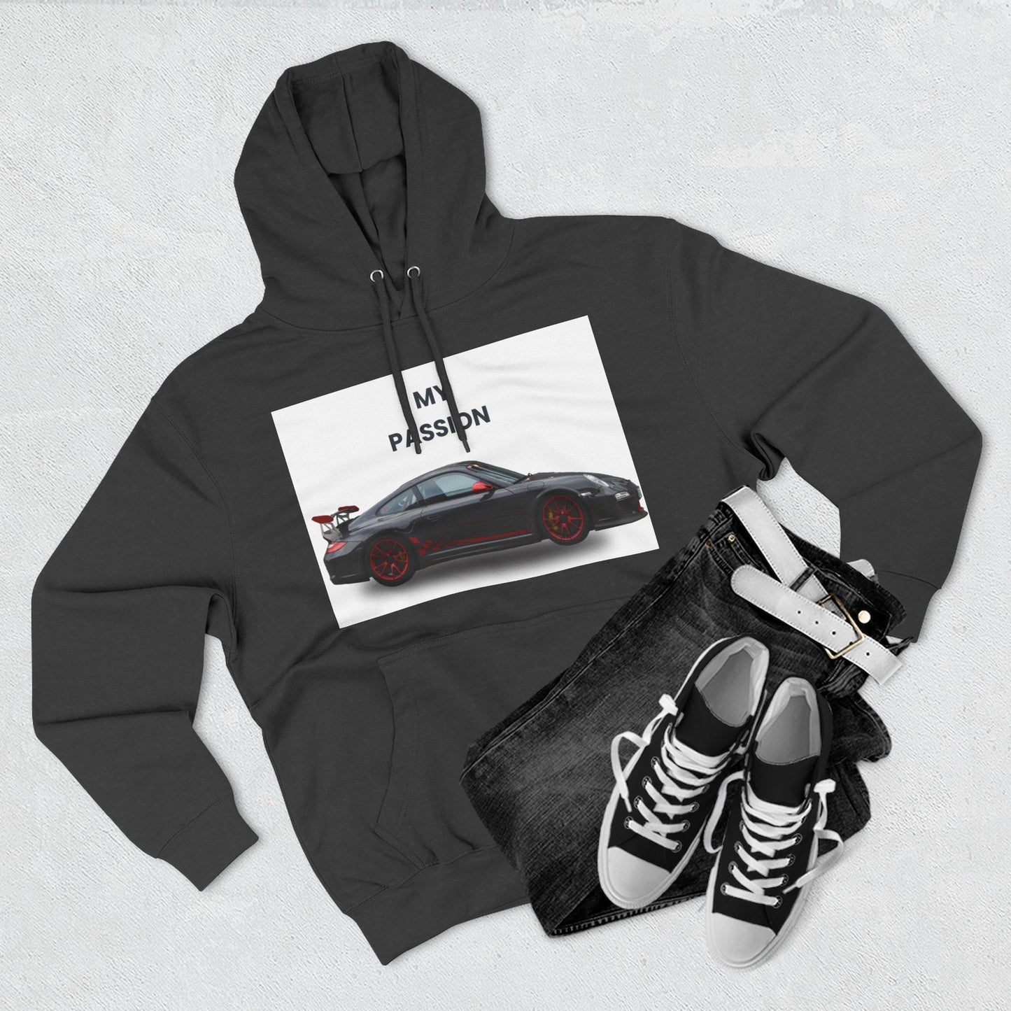 Cool Car Enthusiast Hoodie, Graphic Fleece Sweatshirt, Auto Lover Gift, Motorsport Apparel, Car-Themed Hoodie