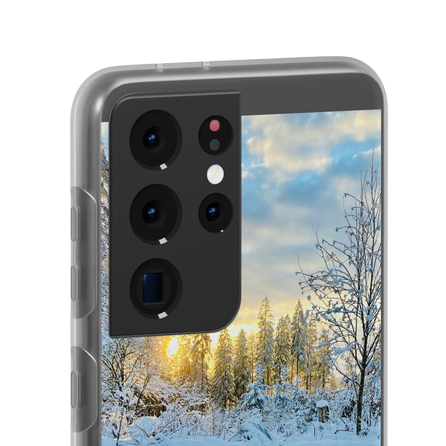 Winter Landscape Flexi Cases, Nature Phone Cover, Scenic Case, Holiday Gift, Seasonal Accessory, Outdoor Lover's Item
