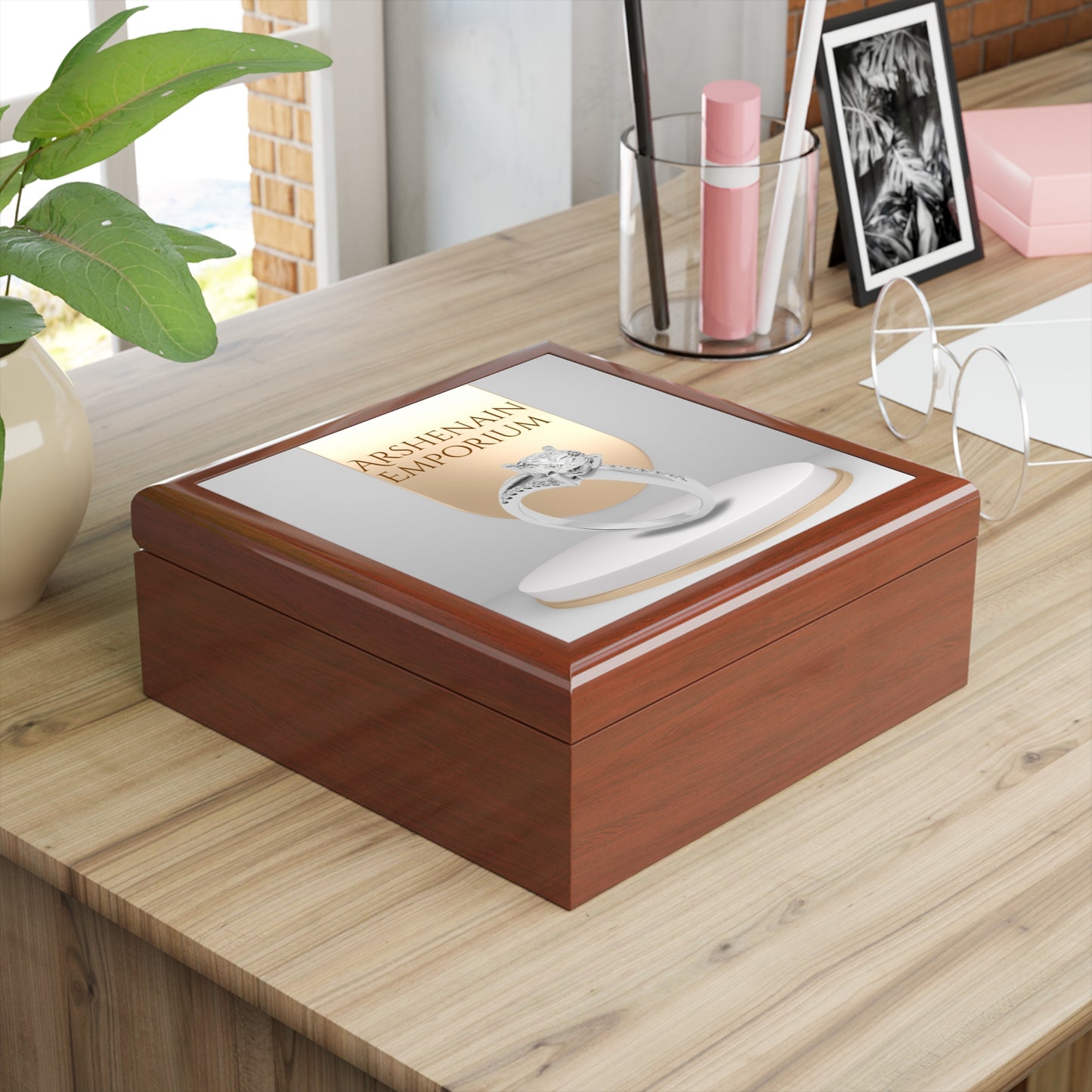 Elegant Jewelry Box for Rings, Perfect Gift for Anniversaries, Birthdays, Brides, Jewelry Organizer, Keepsake Storage