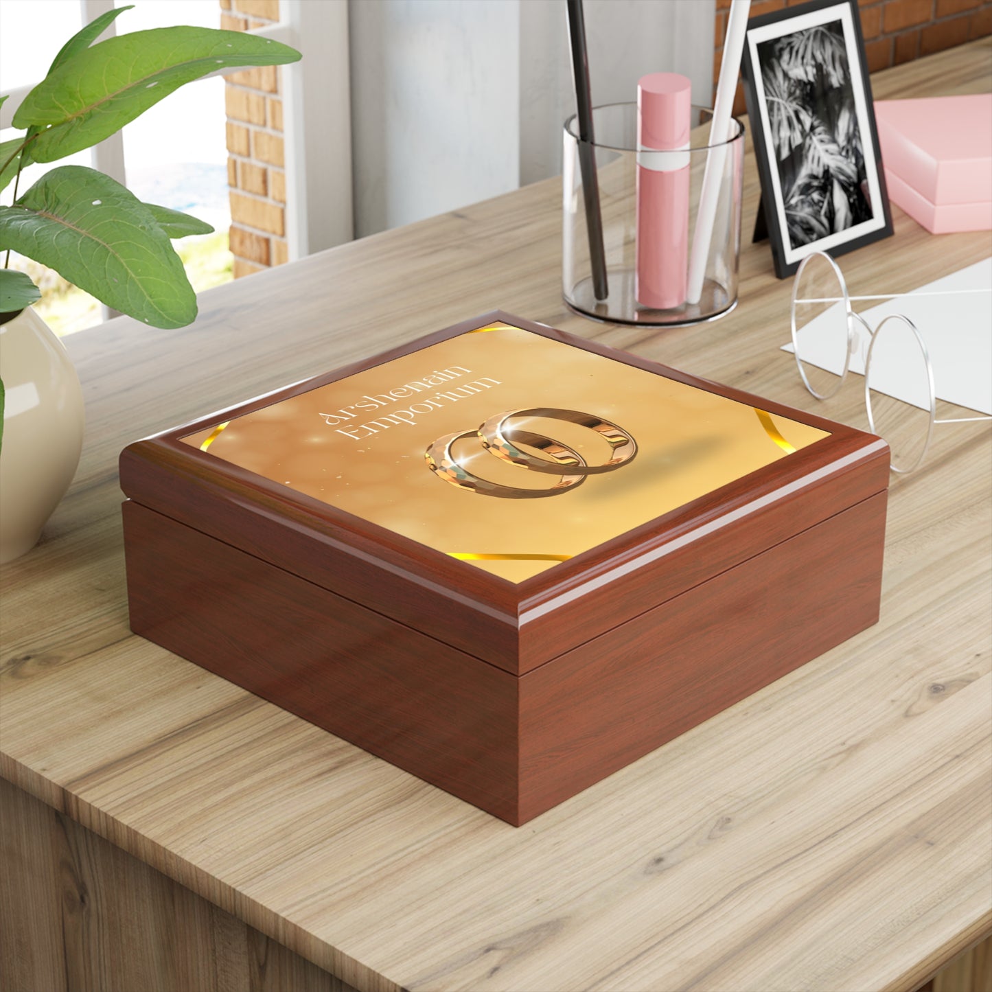 Elegant Jewelry Box for Rings, Wedding Gift, Keepsake Storage, Personalized Jewelry Organizer, Bridal Shower Decoration