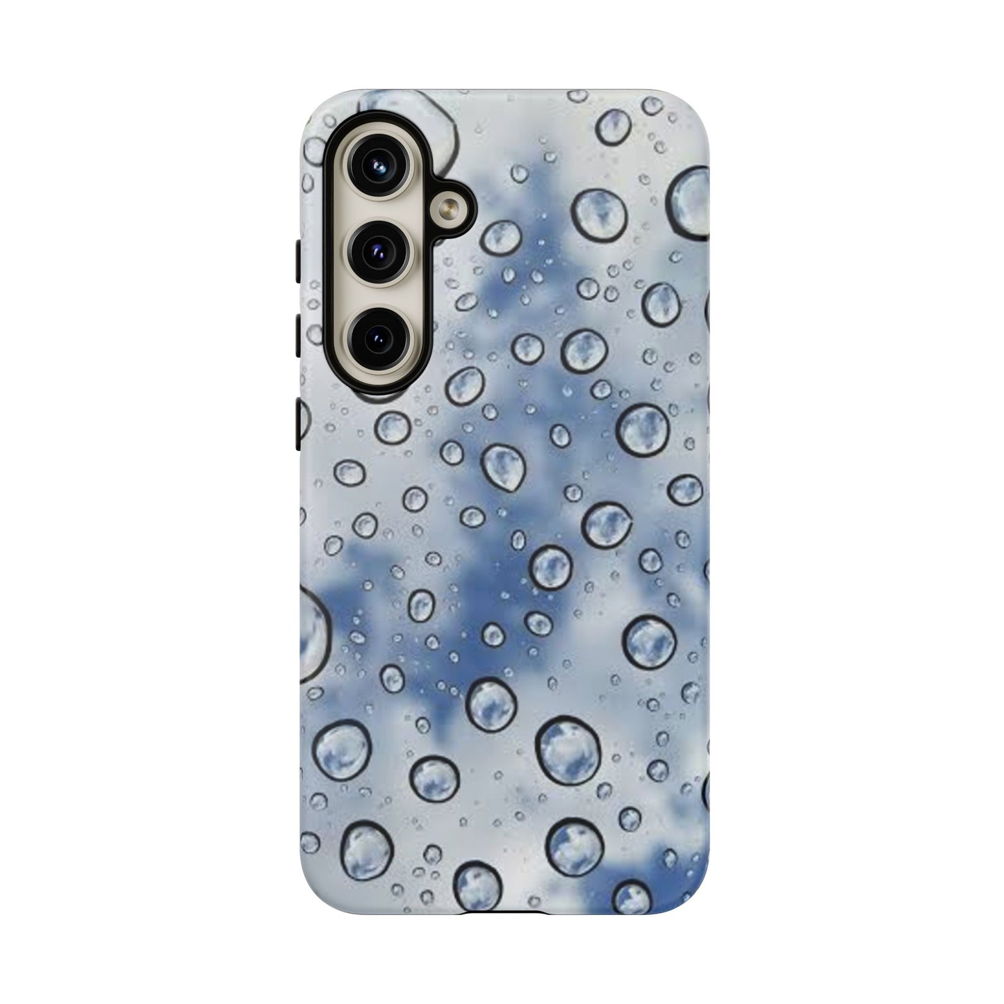 Blue Water Droplet Phone Case, Tough Cases for Protection, Stylish Cellphone Cover, Unique Gifts for Her, Durable and Trendy