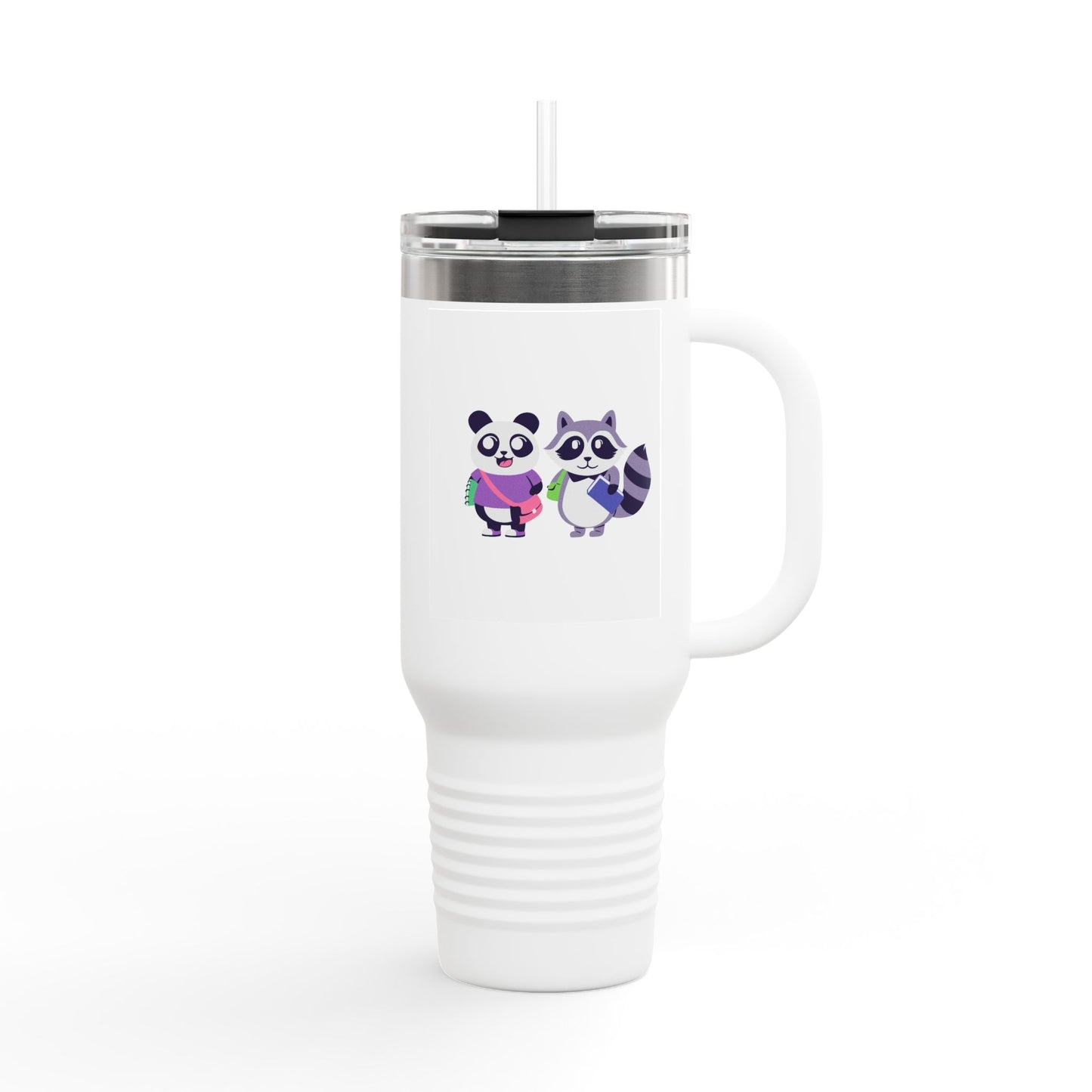 Cute Animal Insulated Travel Mug, 40oz - Perfect for Coffee Lovers, Kids, Gifts, Adventures, & Parties