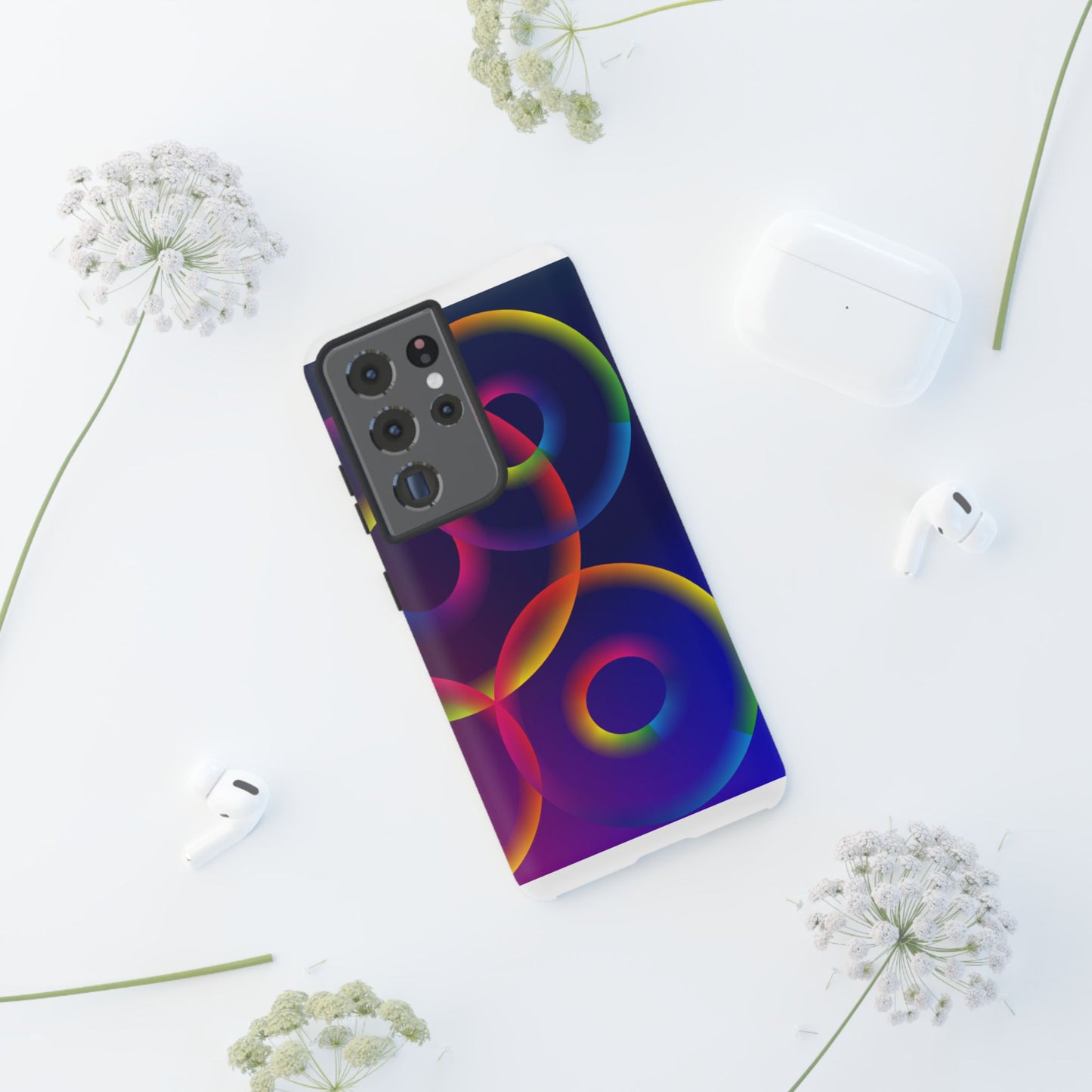 Colorful Phone Case with Abstract Designs, Tough Cases for Your Phone, Unique Phone Accessories, Gift for Tech Lovers, Vibrant Cell [...]