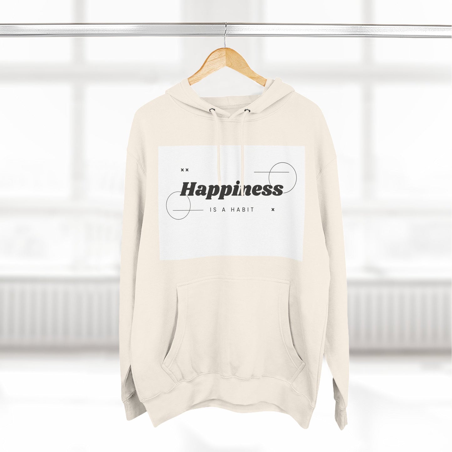 Happiness Is A Habit Hoodie, Cozy Sweatshirt, Motivational Apparel, Ideal Gift for Her, Everyday Comfort Wear