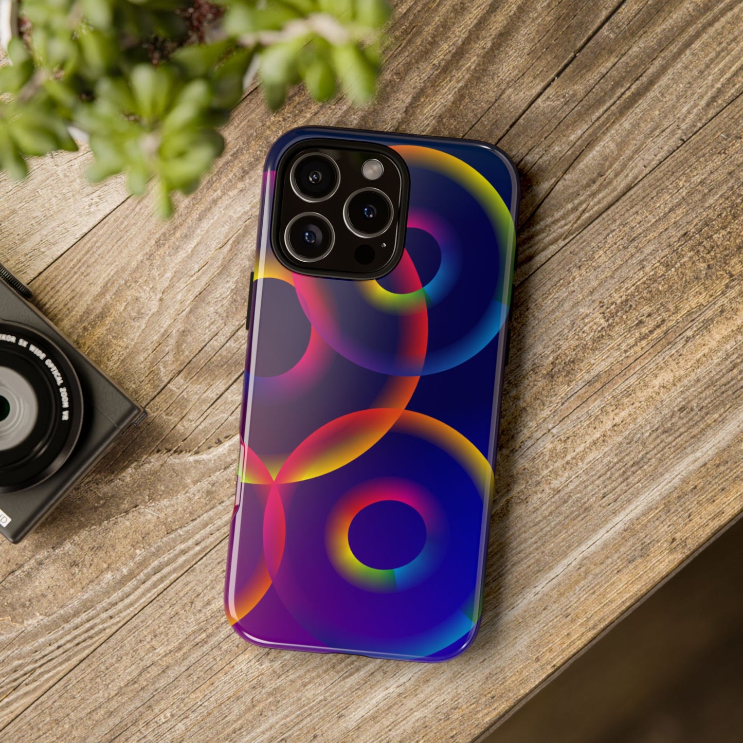 Colorful Phone Case with Abstract Designs, Tough Cases for Your Phone, Unique Phone Accessories, Gift for Tech Lovers, Vibrant Cell [...]