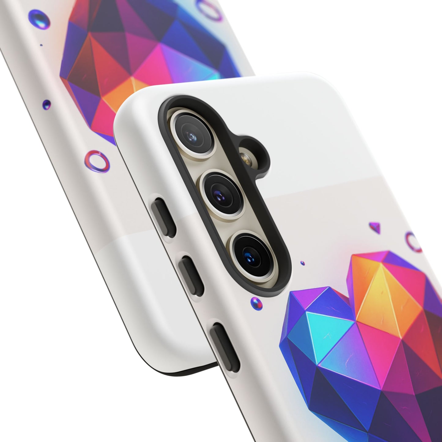Vibrant Heart Phone Case, Tough Cases, Colorful Phone Cover, Unique Protector, Gift for Her, Cute Accessory