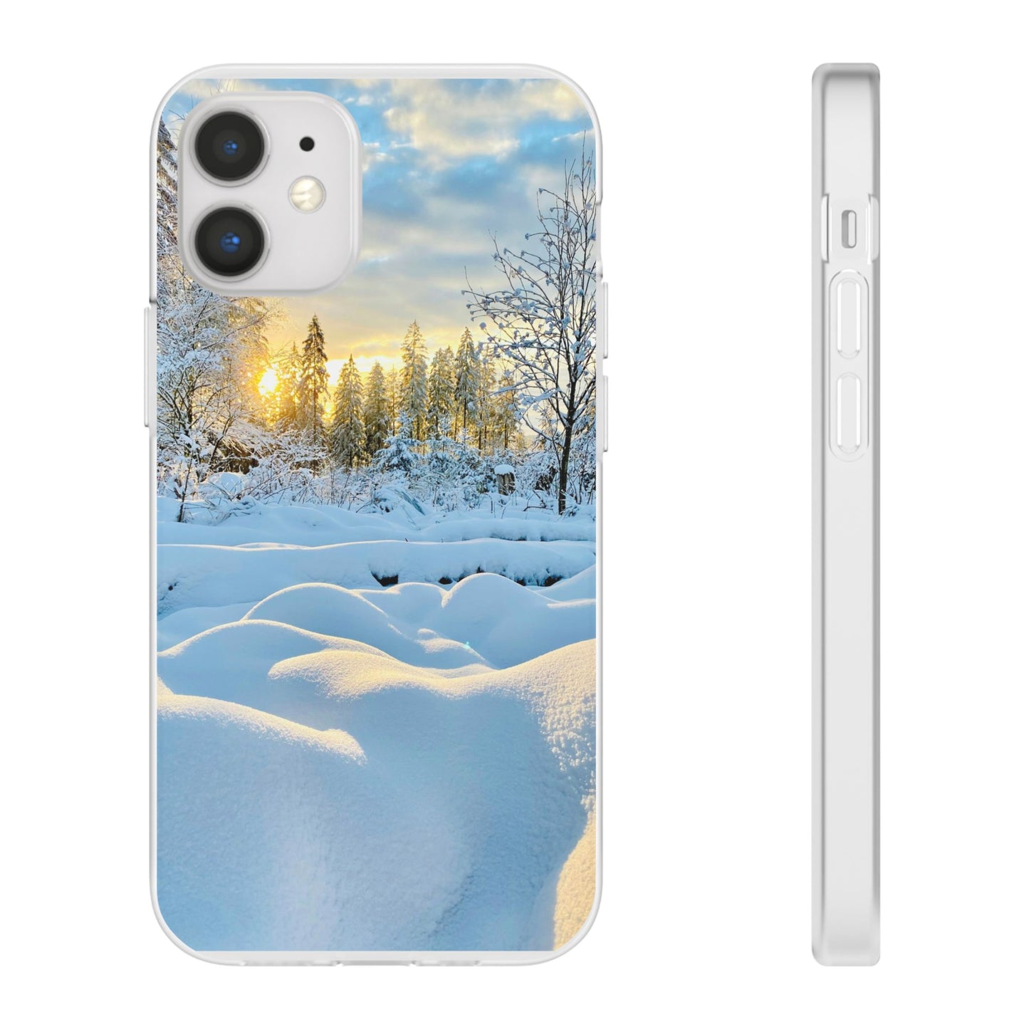Winter Landscape Flexi Cases, Nature Phone Cover, Scenic Case, Holiday Gift, Seasonal Accessory, Outdoor Lover's Item